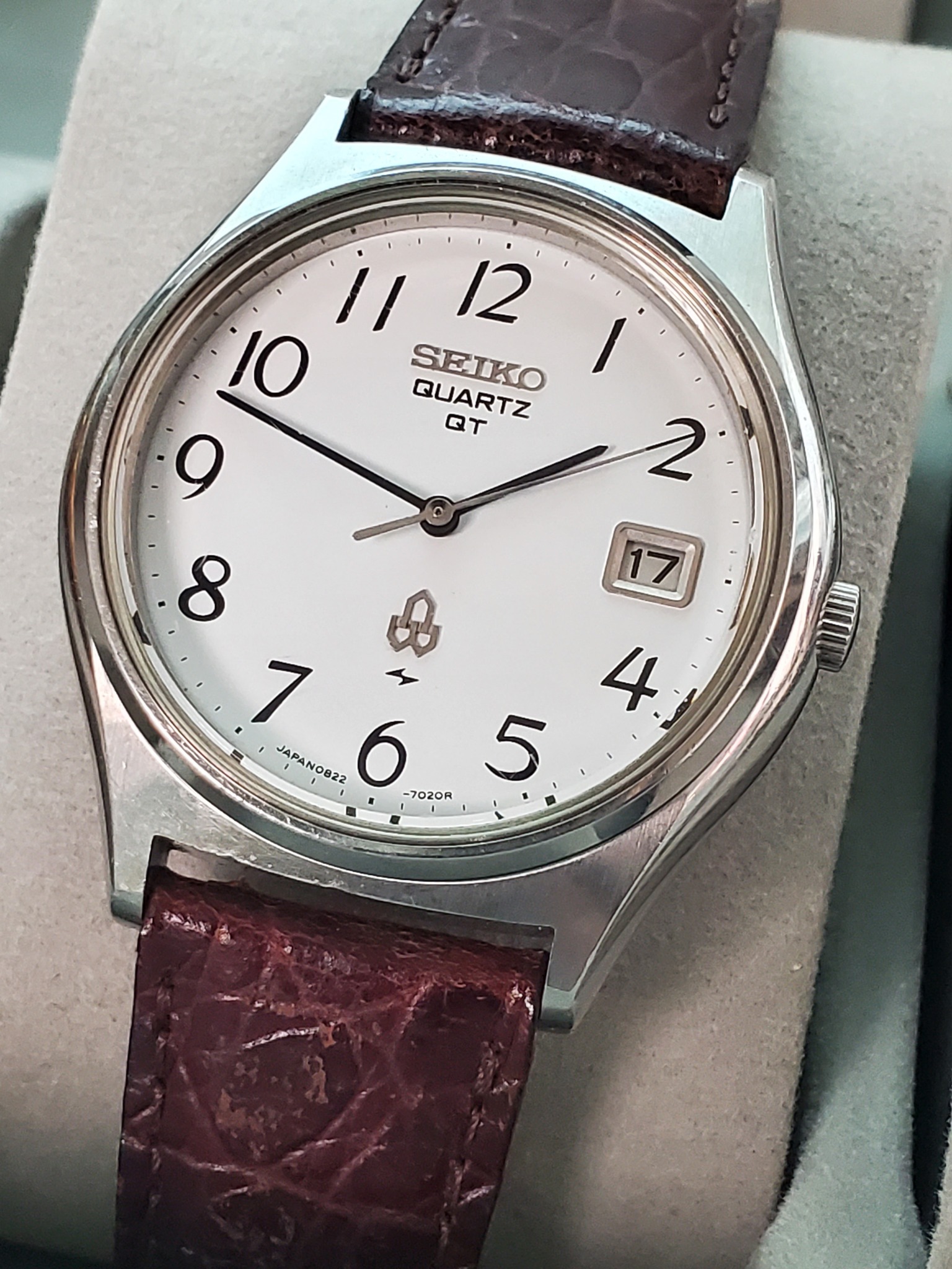 Vintage #Seiko QT 0822-7000 - Size 36mm phù hợp cho các bạn #Nam 