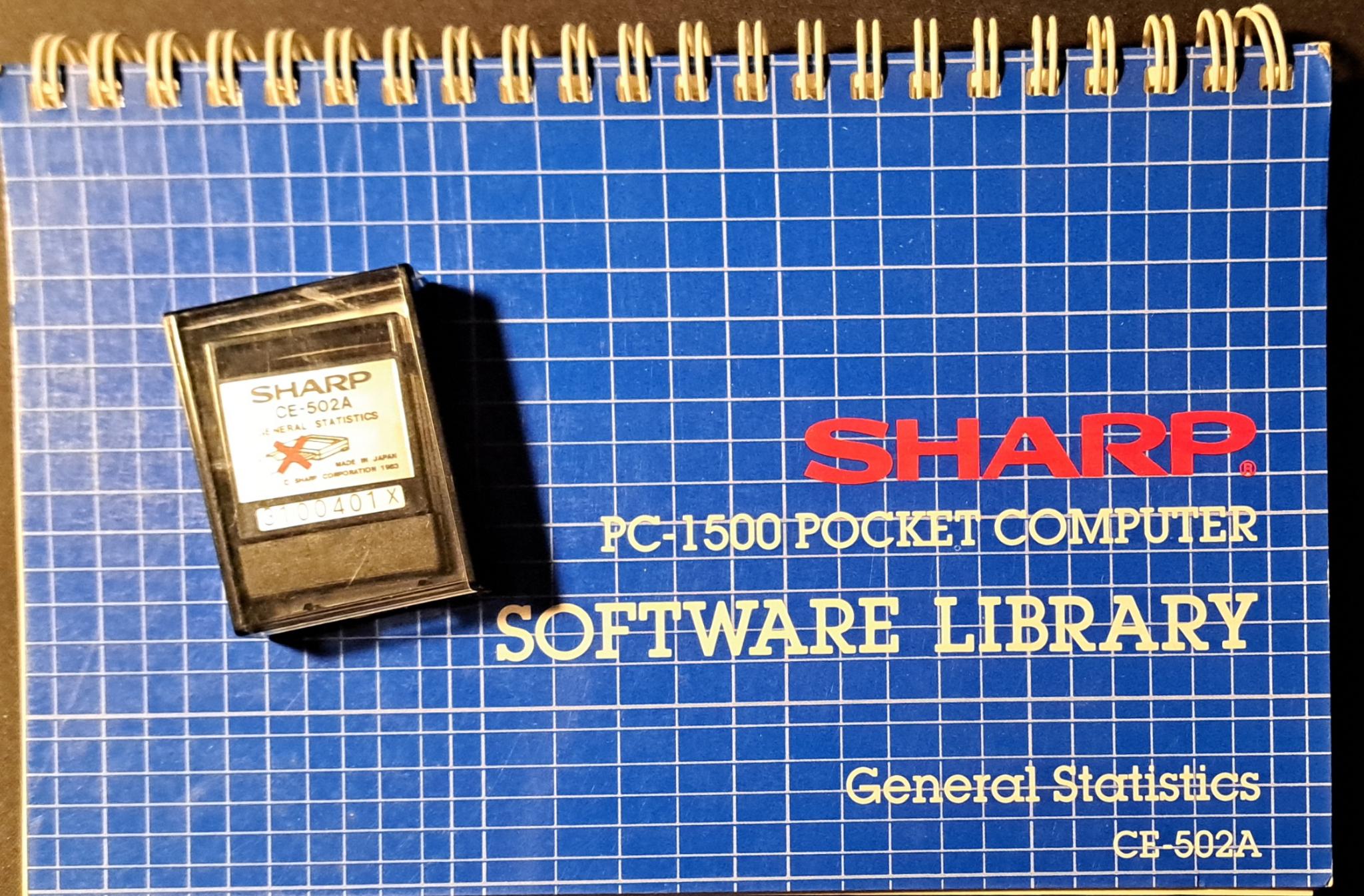 Still have Sharp PC-1500 along with instruction manual