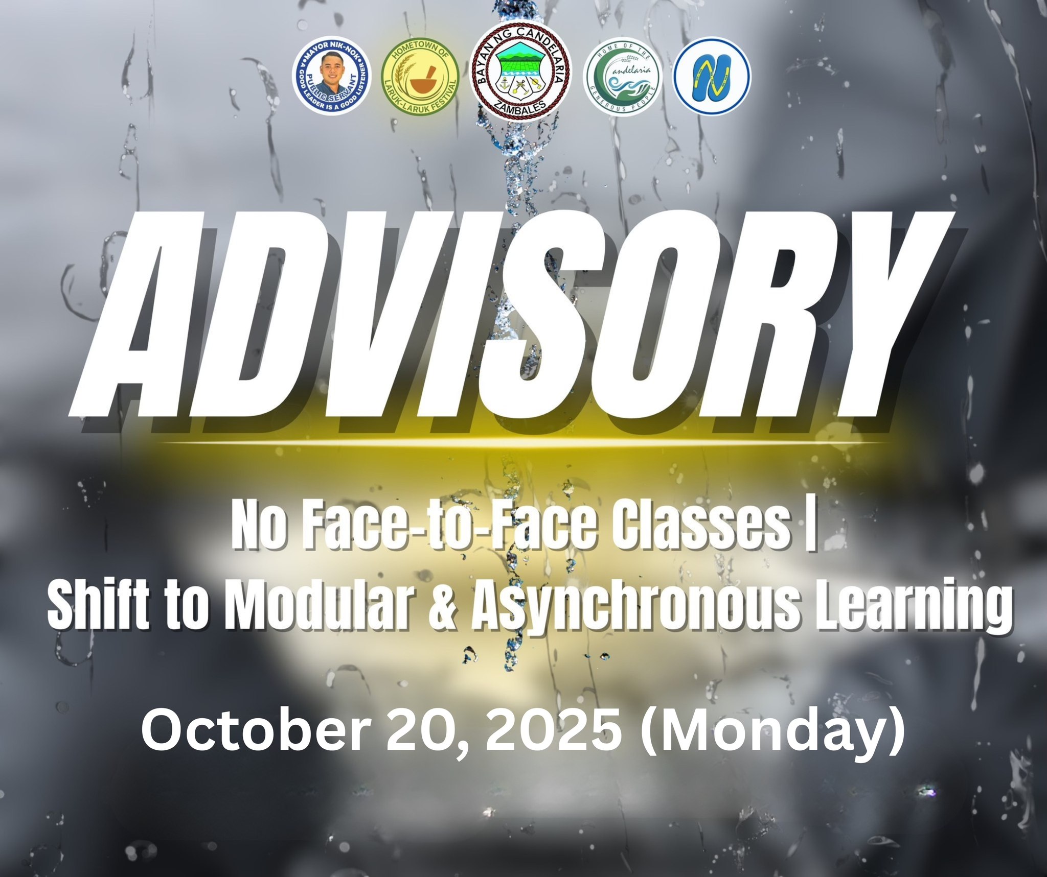 LGU - 🌧️ PUBLIC ADVISORY: SHIFT TO MODULAR / ASYNCHRONOUS CLASSES 🌧️ ...