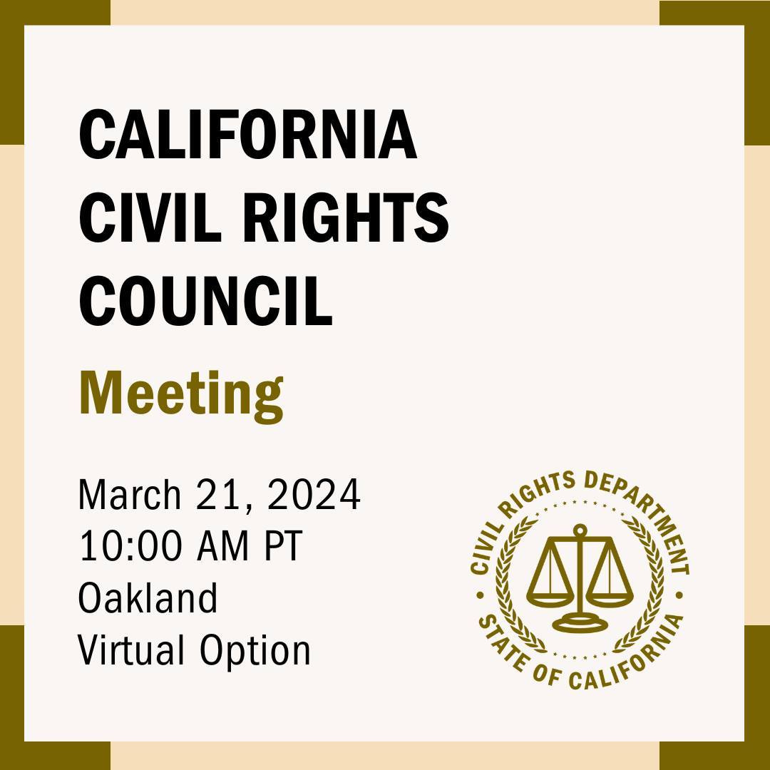 The Civil Rights... - California Civil Rights Department | Facebook