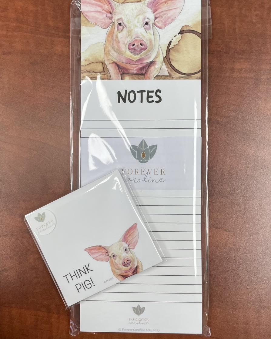 Our new “Think Pig” sticky notes are... - Forever Caroline | Facebook