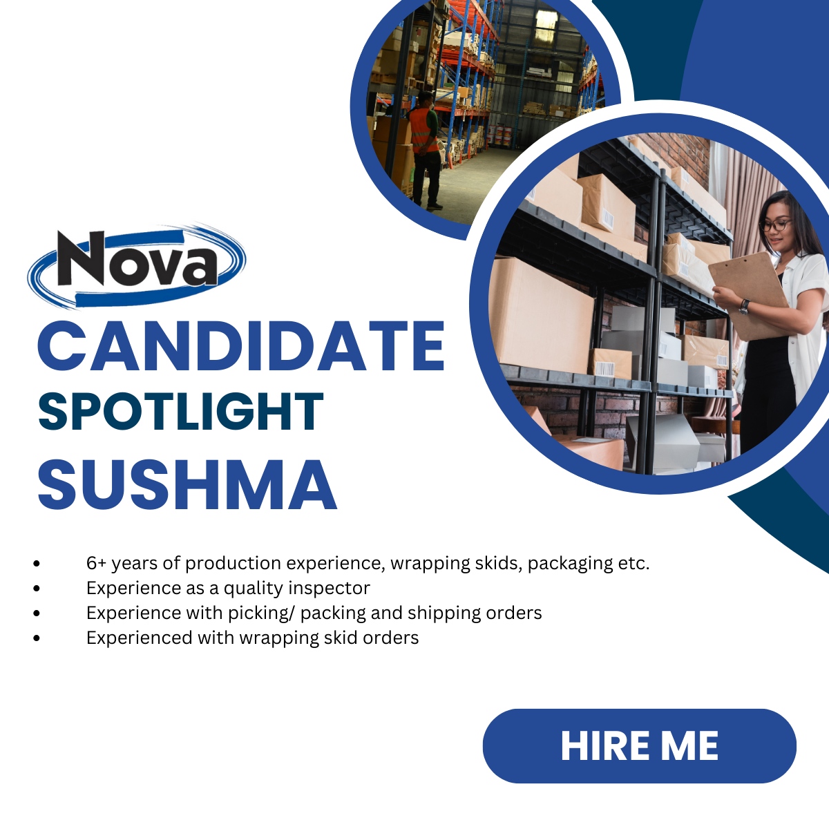 Candidate Spotlight: Meet Sushma -... - Nova Staffing Inc. | Facebook