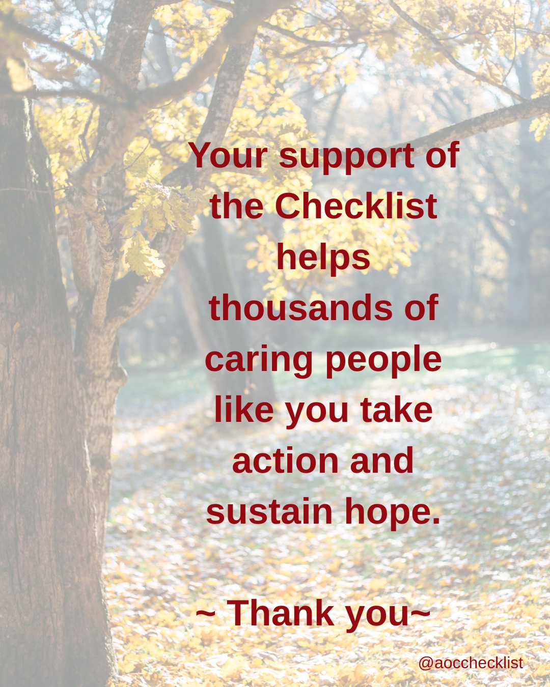 Every two weeks, the... - Americans of Conscience Checklist | Facebook