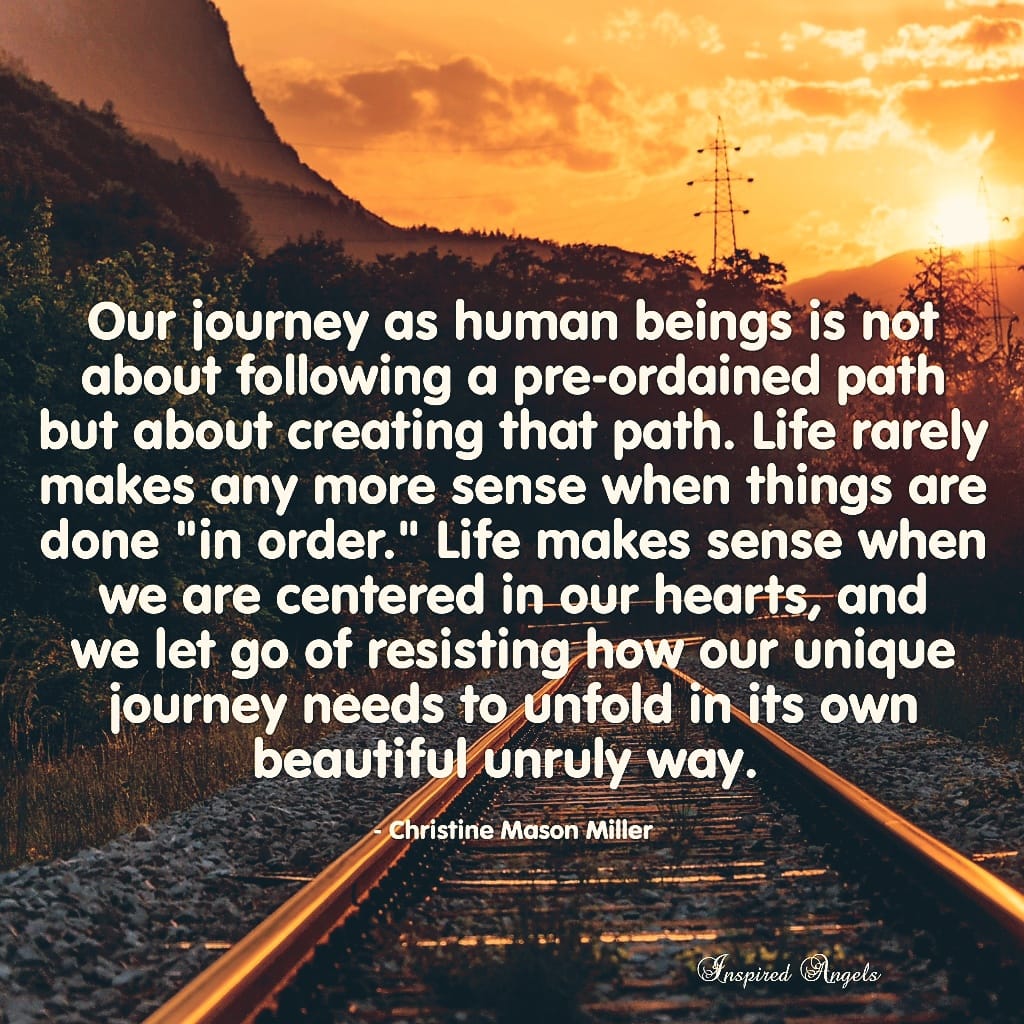Inspired Angels - Our journey as human beings is not about...