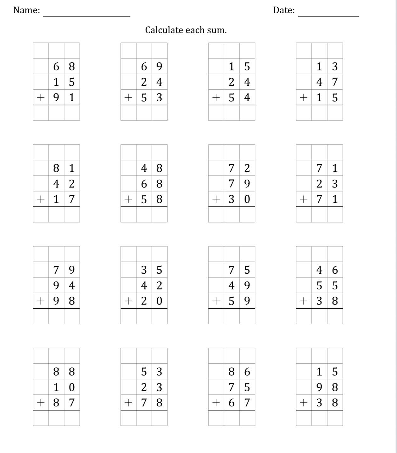 Learn - 🧮 Build confidence in addition! This worksheet helps students ...