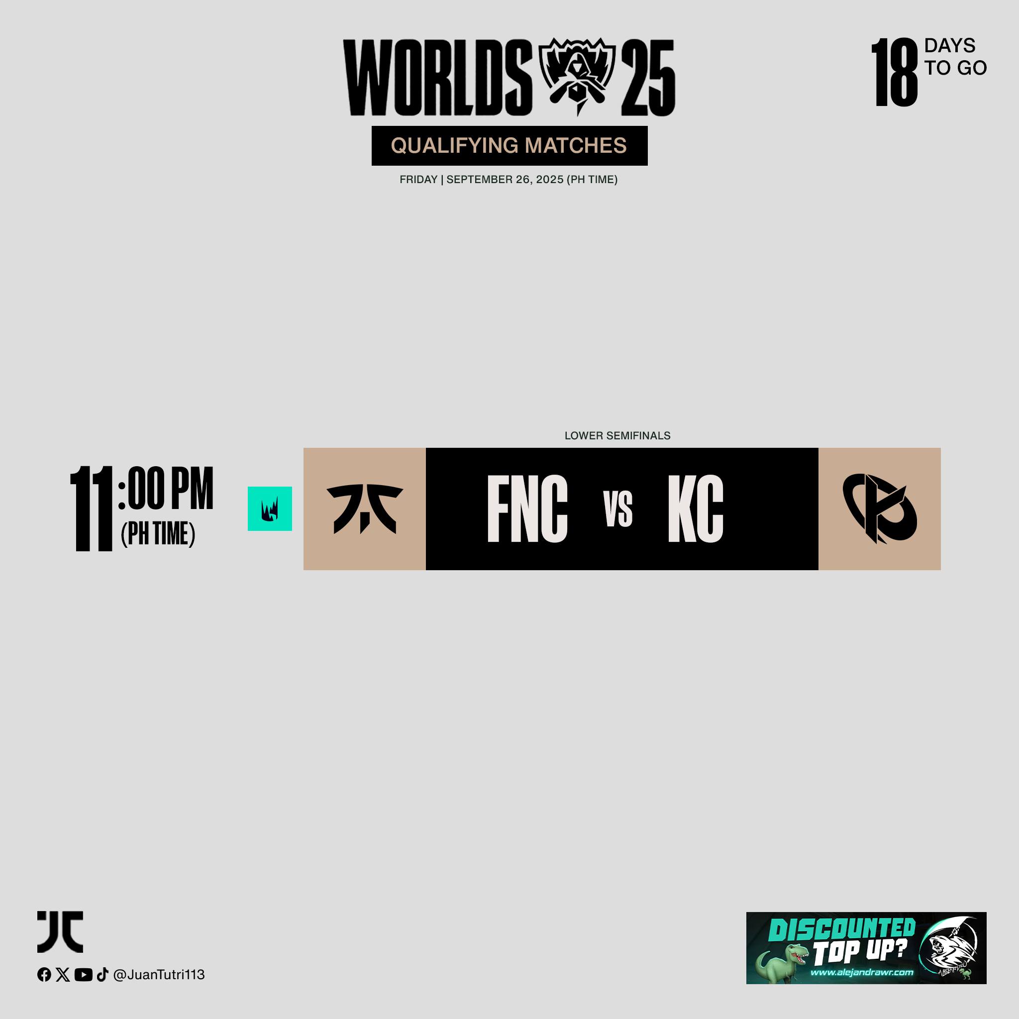 JC - Only one between Fnatic and Karmine Corp can go to... | Facebook