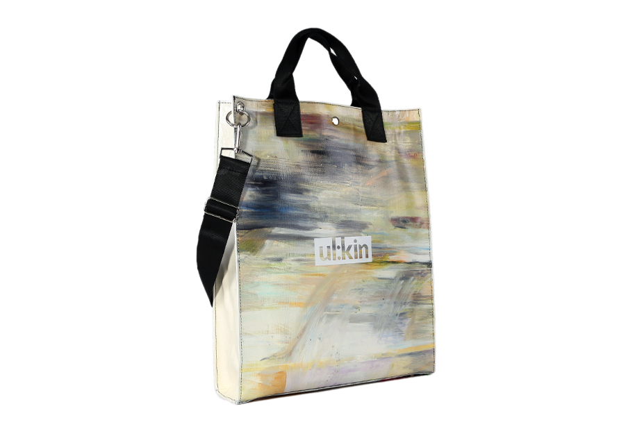 얼킨_ul:kin - Artistic cross-tote bag ul:kin 캔버스 위에 혼합재료... | Facebook