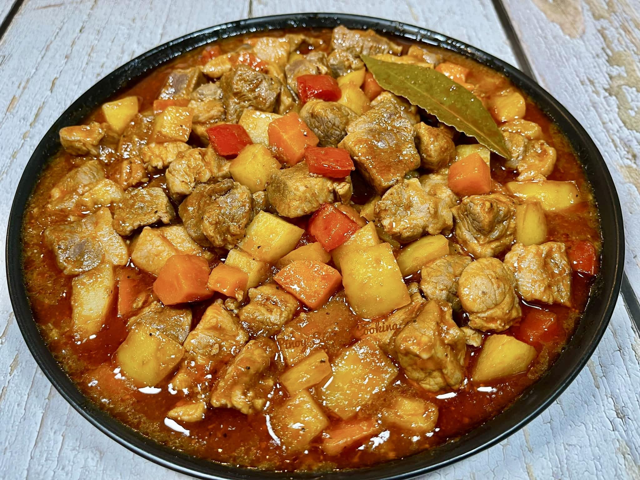 Pinoy - PORK MENUDO Another popular Filipino dish is PORK MENUDO the ...
