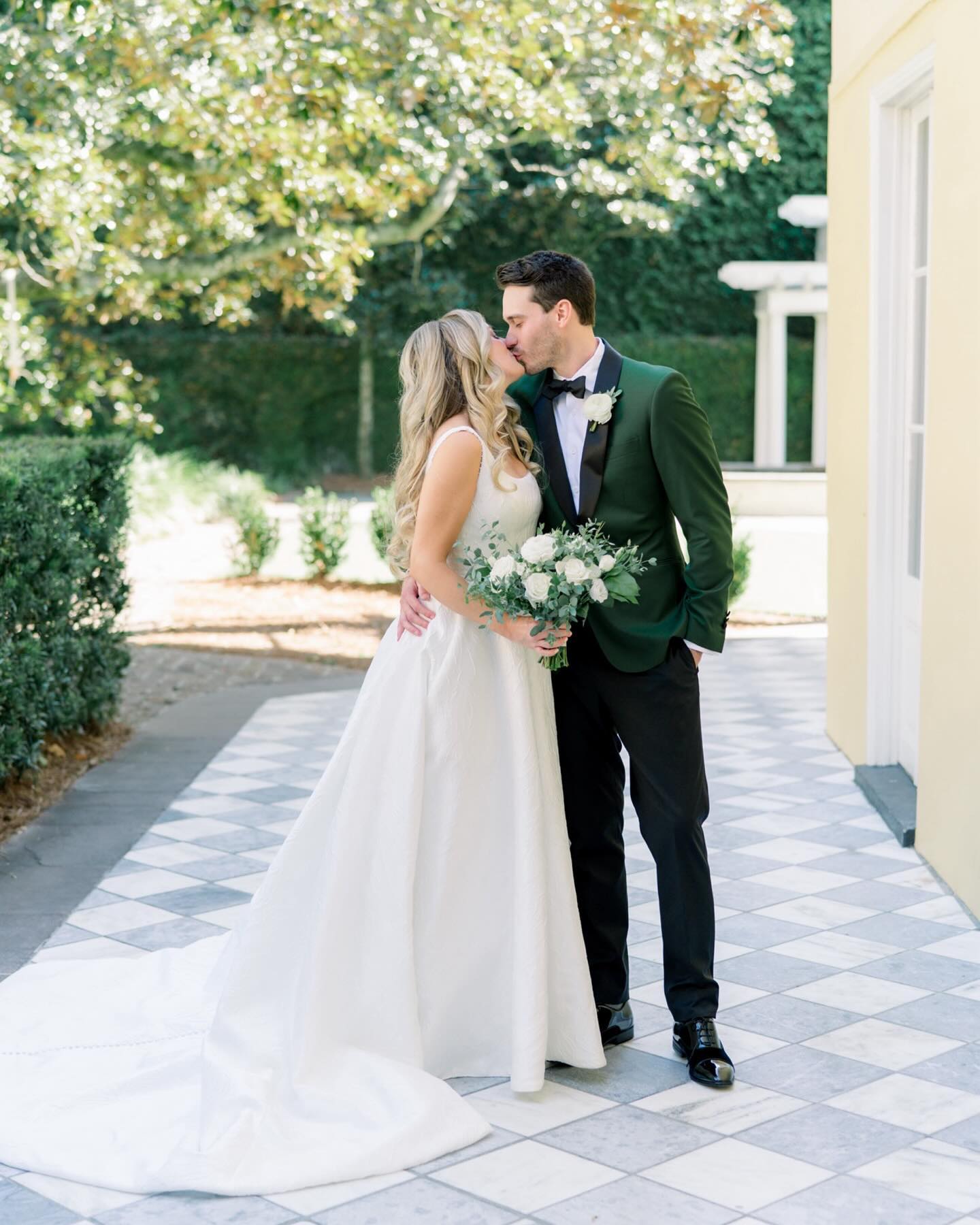 jacket for green dress wedding Unforgettable first look moments swing-dress