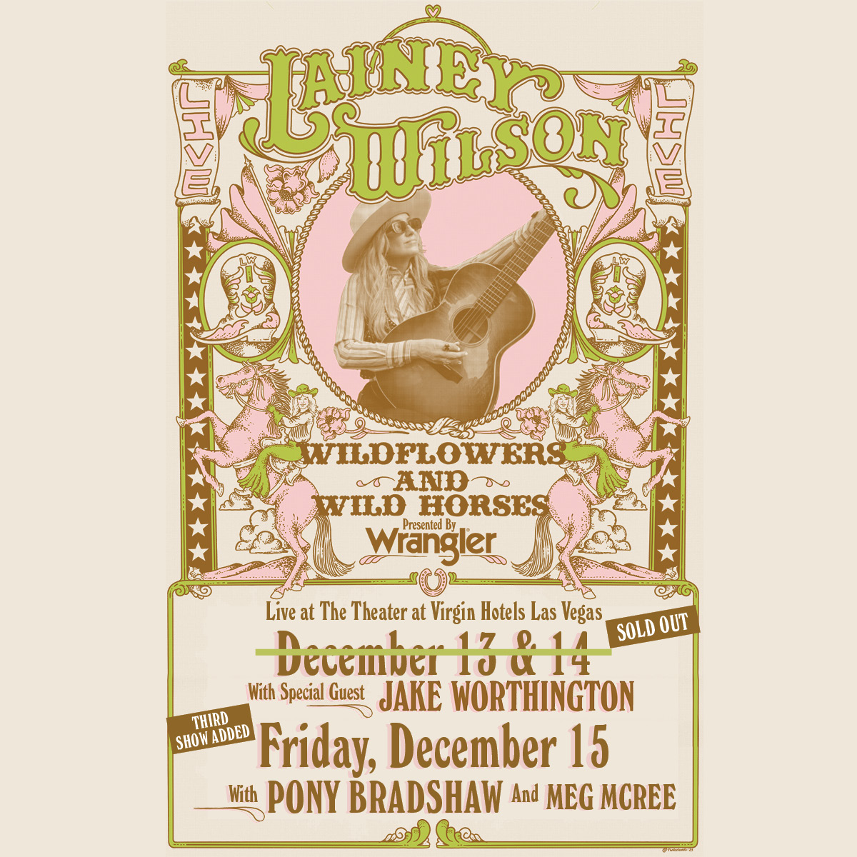 I'm bringin' back-to-back nights of Wildflowers & Wild Horses to