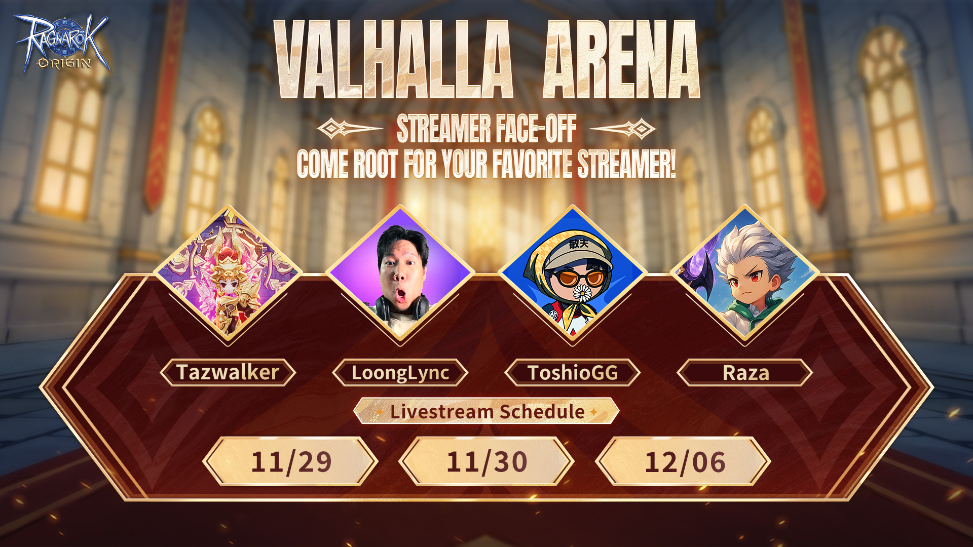 Ragnarok - 🔥 Kompetisi Valhalla Arena Hadir! 🔥 Siap dukung tim streamer ...