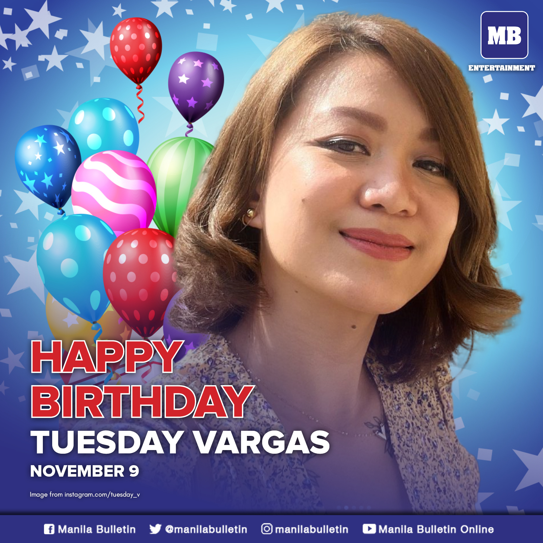Manila - Singer and comedian Tuesday Vargas celebrates her birthday ...
