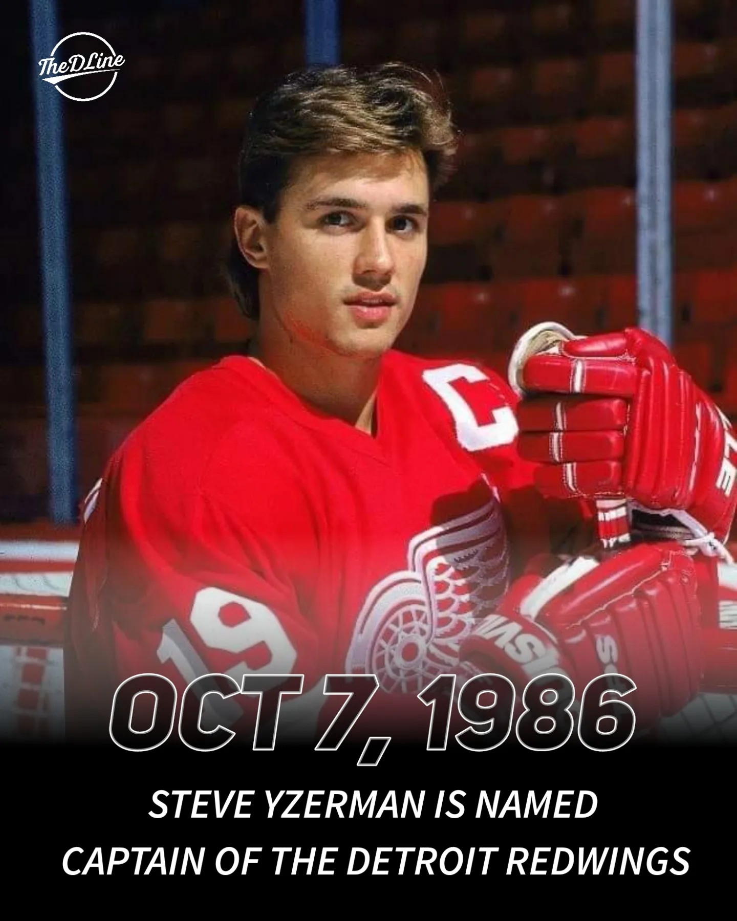On this day in 1986, the Red Wings named 21-year-old center Steve