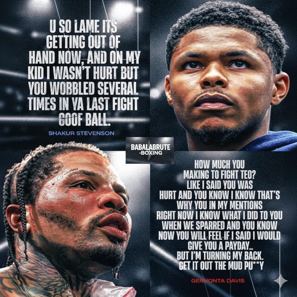 Babalabrute-boxing - “Shakur Stevenson calls Tank Davis a goof ball and ...