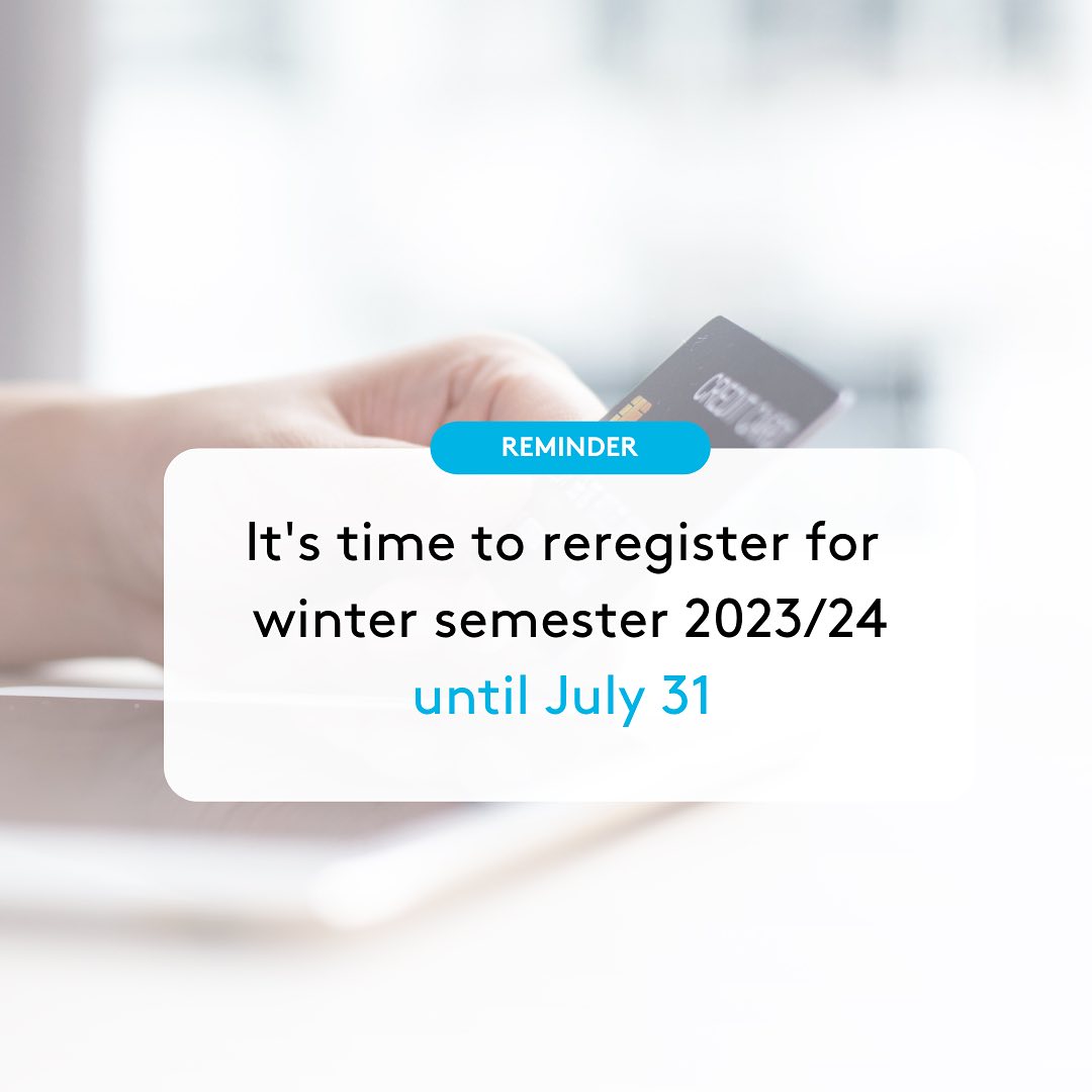 Master - ‼️ IMPORTANT REMINDER ‼️ The reregistration deadline for ...