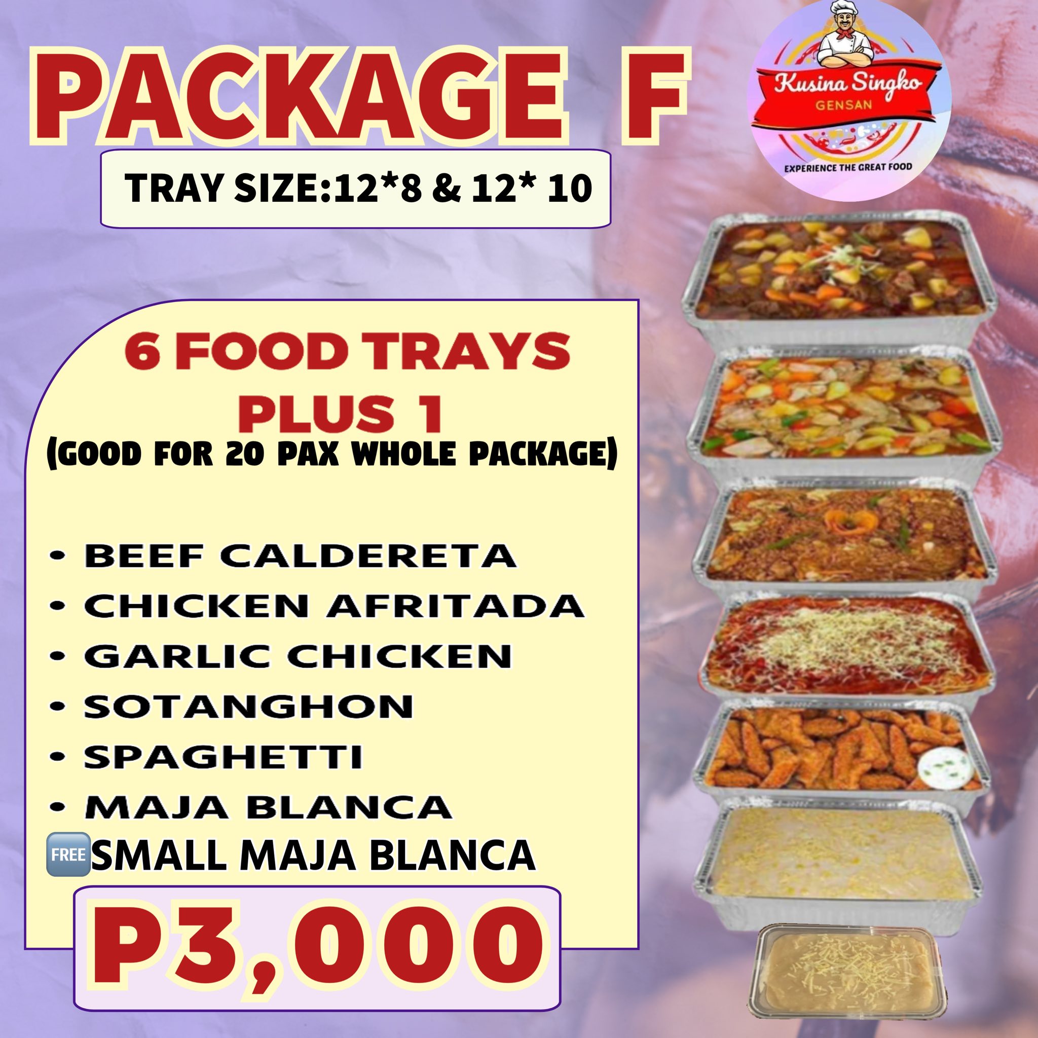 Kusina - 💰3,000 Pesos Only 🪷6 Food Trays 👨‍👨‍👦 GOOD FOR 18-20 PERSON ...