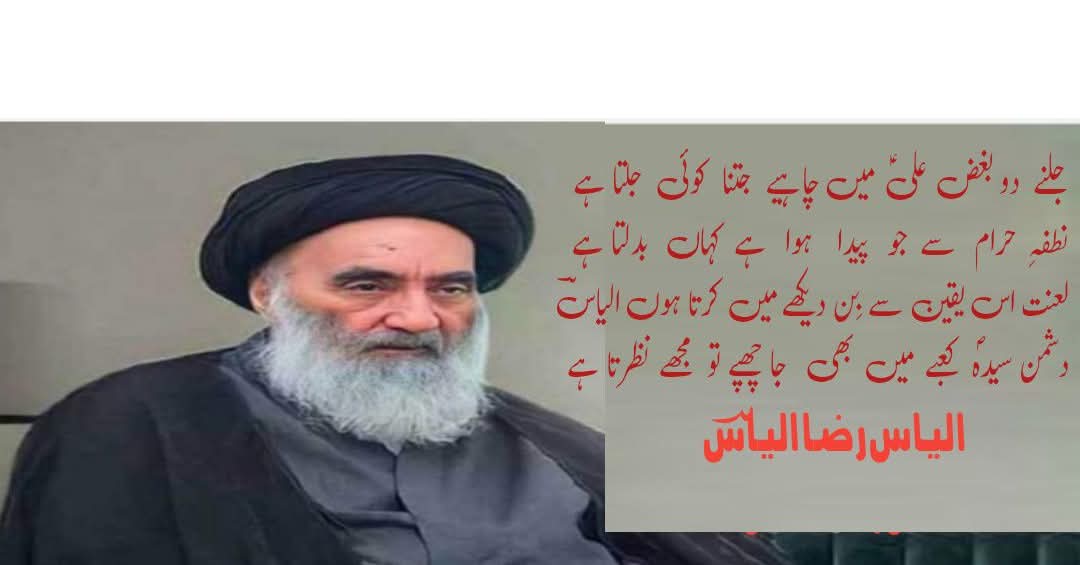 شاعر اہلبیتؑ الیاس رضا الیاسؔ لیّہ