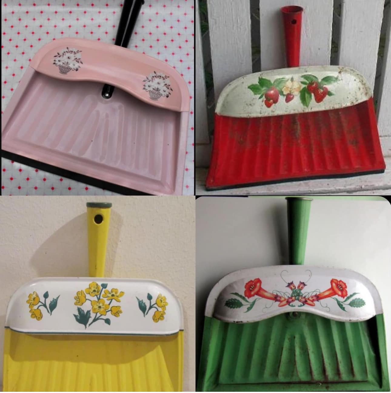 1960s J.V. Reed & Co Metal Dust Pan 💚