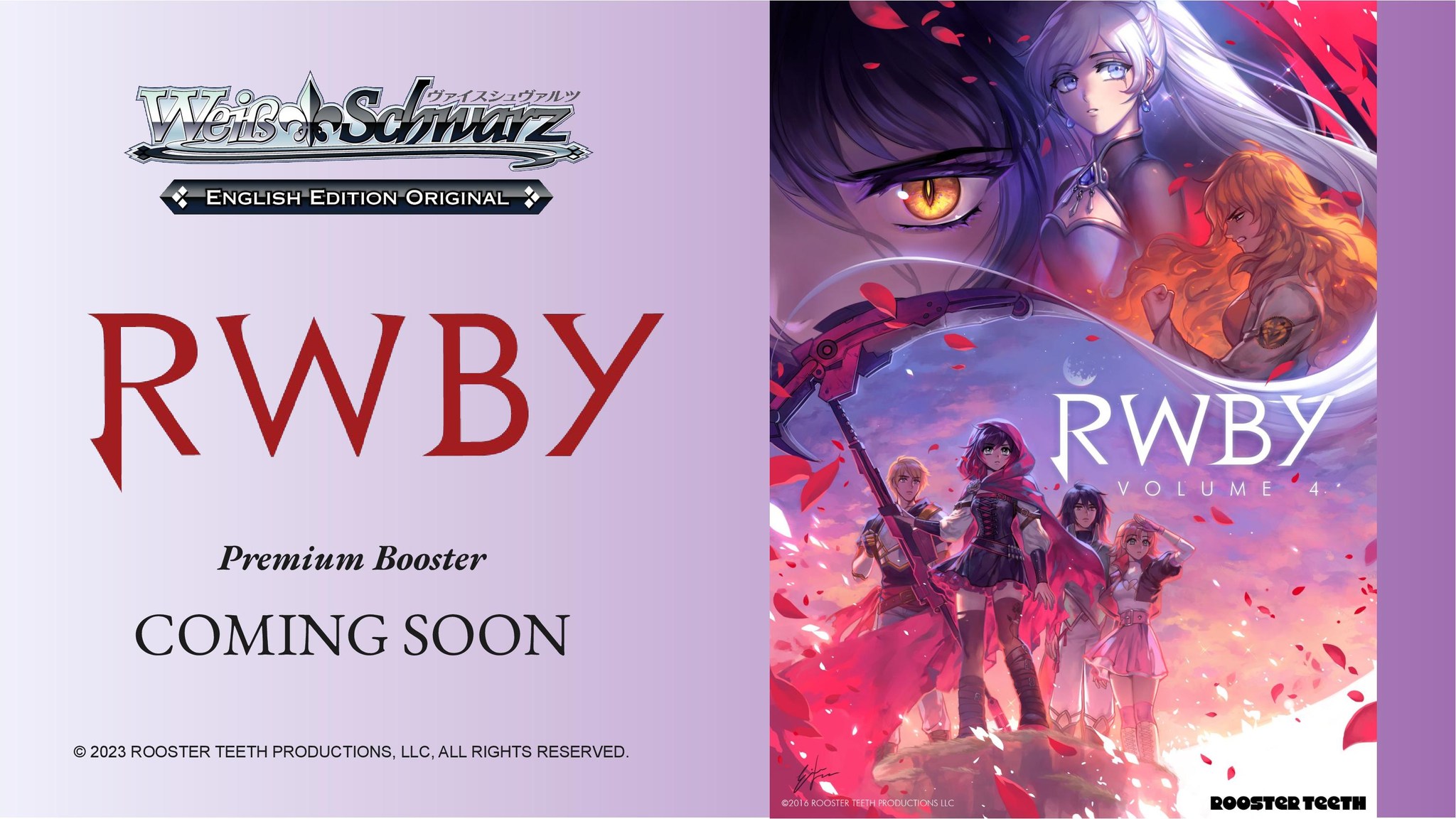Joining friends playing Weiss Schwarz with RWBY booster boxes