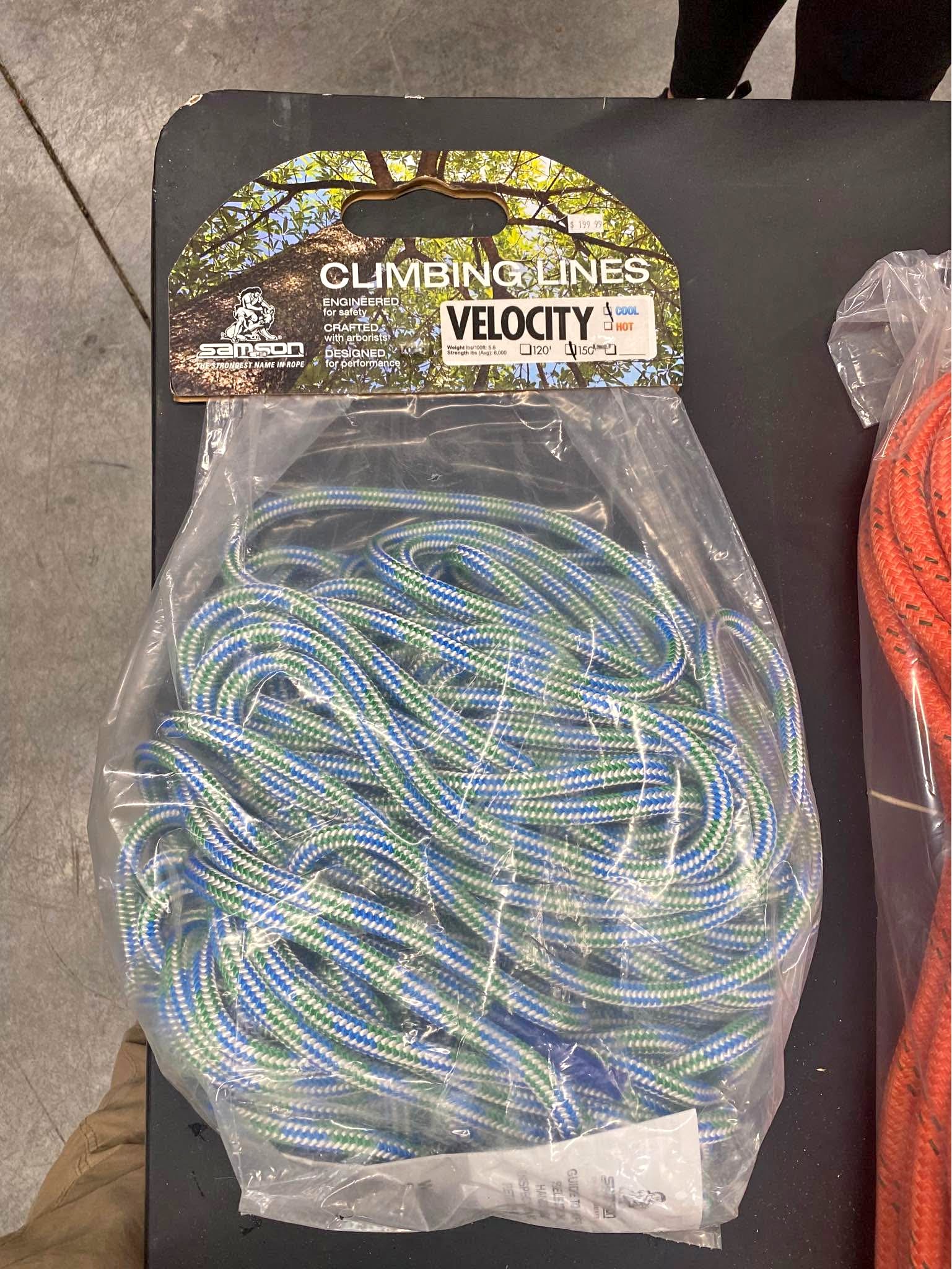 150ft / 150ft Logging Rope - Climbing Hardware - Rockville, Indiana ...