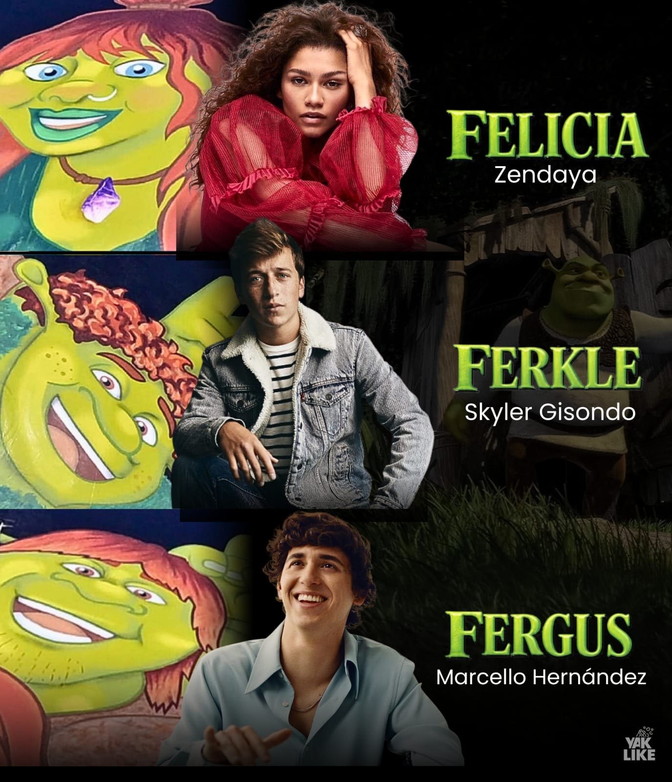 Yaklike - 🌟 Los Actores qué dan voz a los Hijos de Shrek en Shrek 5 ...