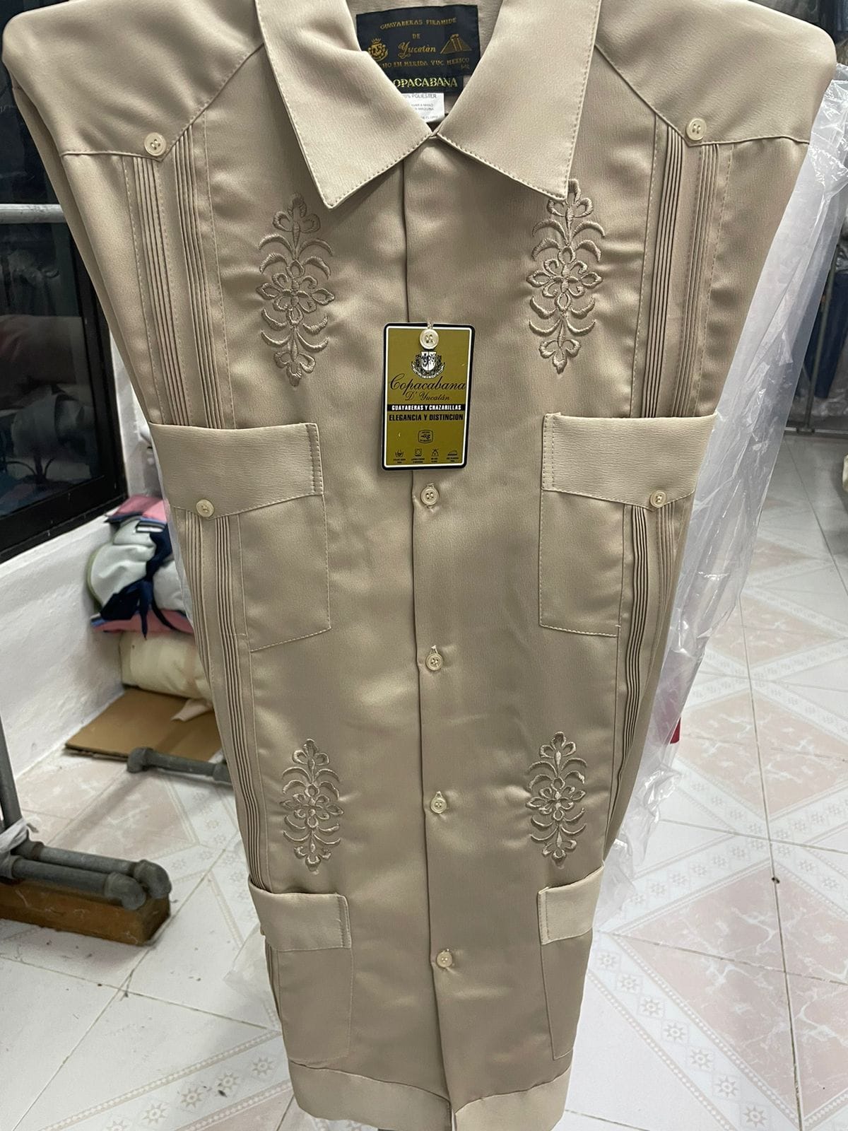 Guayabera Classica Per Bambini – Autentica Yucateca Copacabana – Colore Nero – Zava