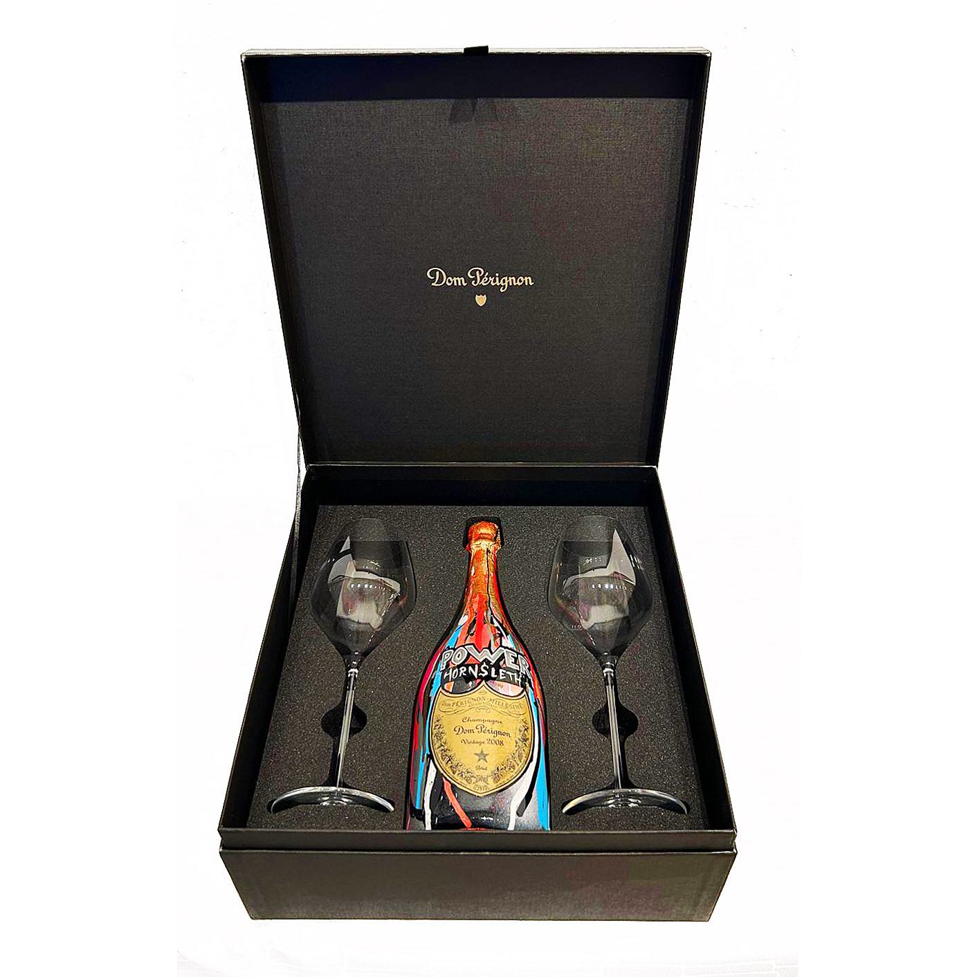 HORNSLETH Dom Pérignon Brut Vintage 2008 + 2 Glasses Set