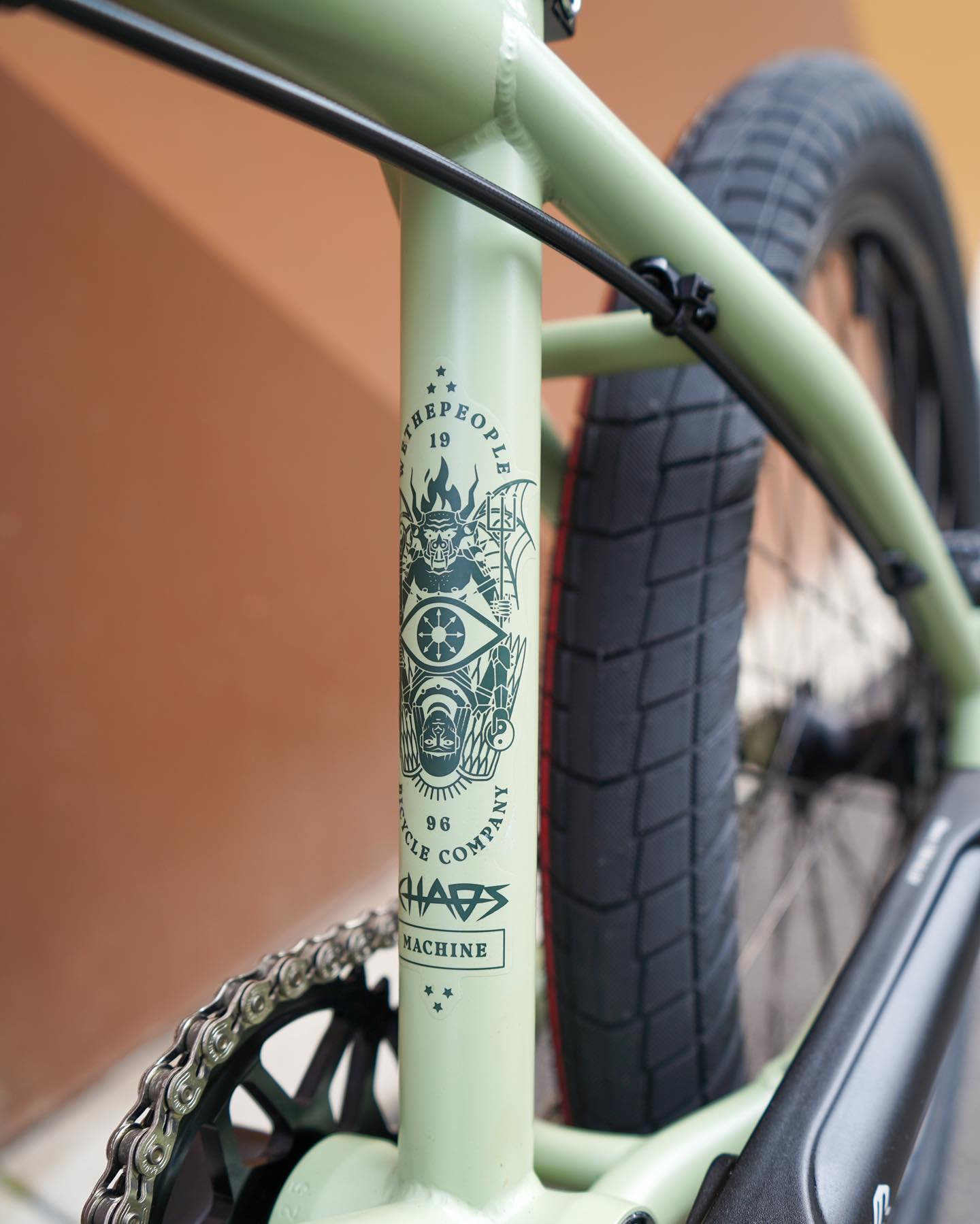 Cadre BMX WeThePeople Chaos Machine Noir 22,25" - Compatible Frein à Disque