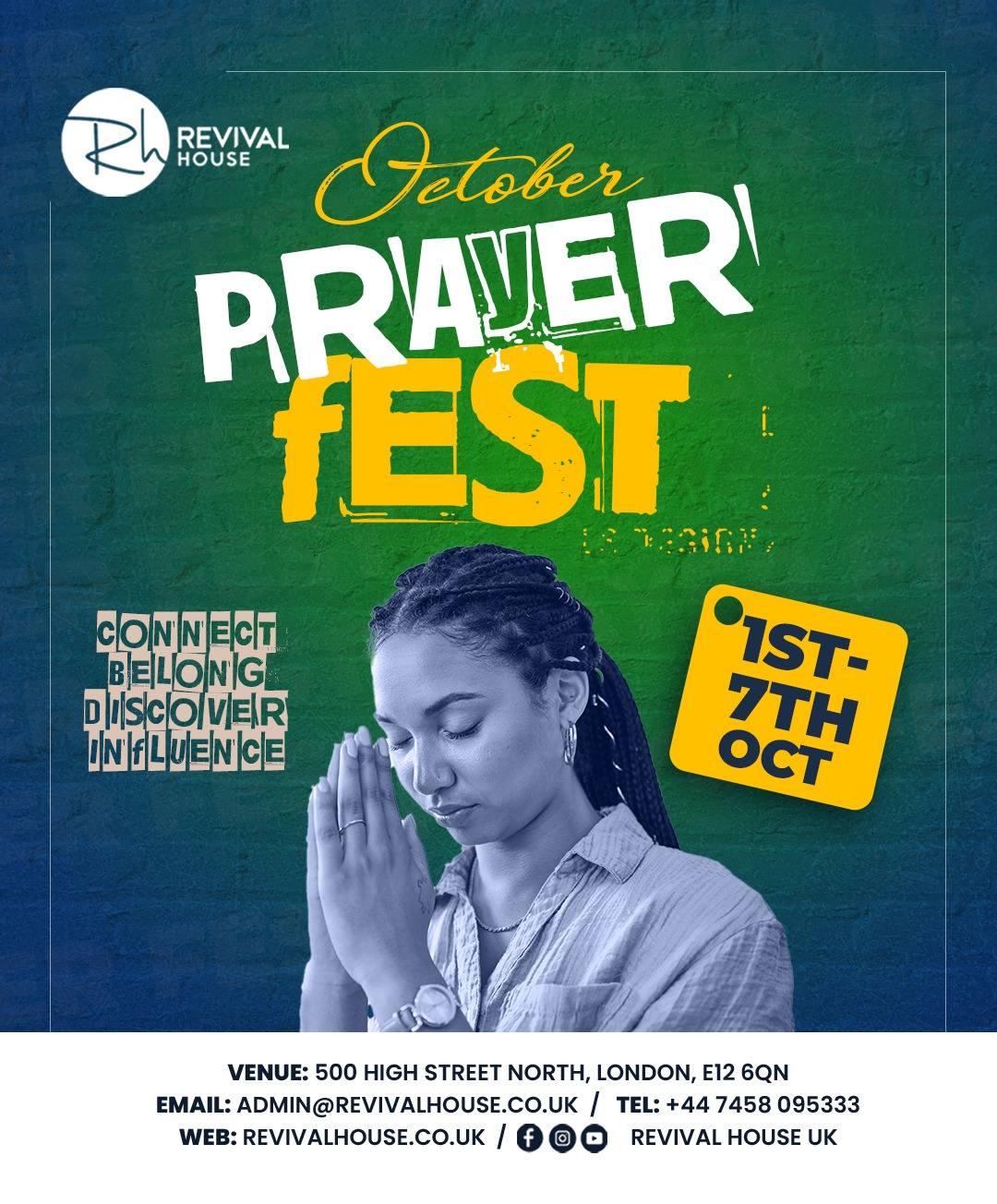 📌 OCTOBER PRAYER FEST WEEK The... - Revival House Church | Facebook