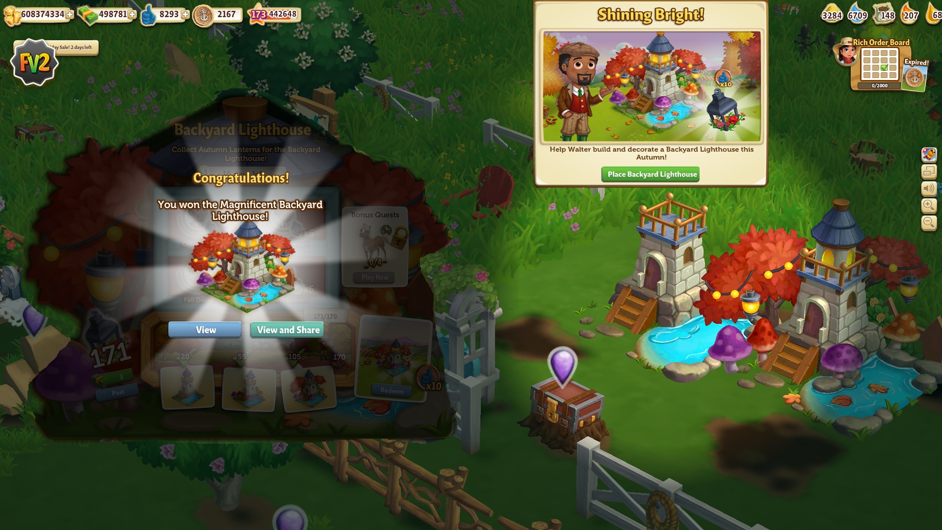 Fv2Trainer - New Mission on game: Backyard Lighthouse 😍🎅 Puzzle: https ...