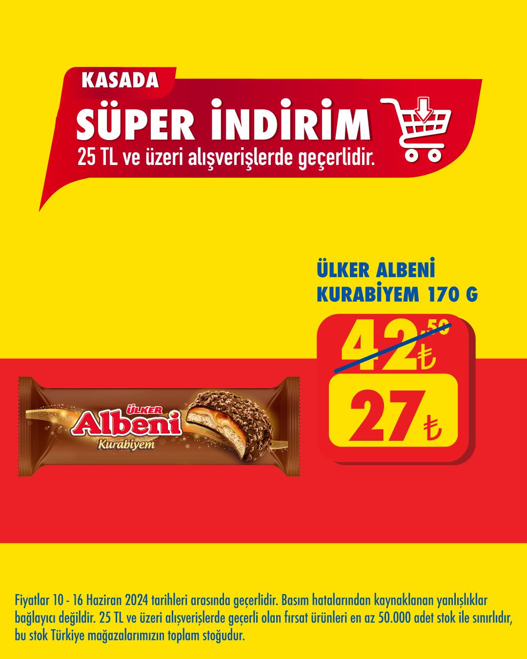 Alışverişin indirimlisini #ŞOKSeviyoruz! 💛 Bu Cumartesi 25 TL ve