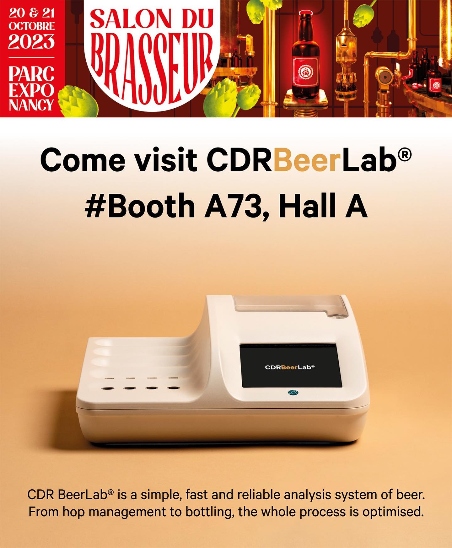 CDR FoodLab - 📢 CDR BeerLab®️ will be participating in the... | Facebook
