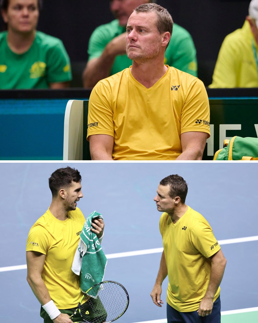 Australian tennis legend Lleyton Hewitt got caught in the