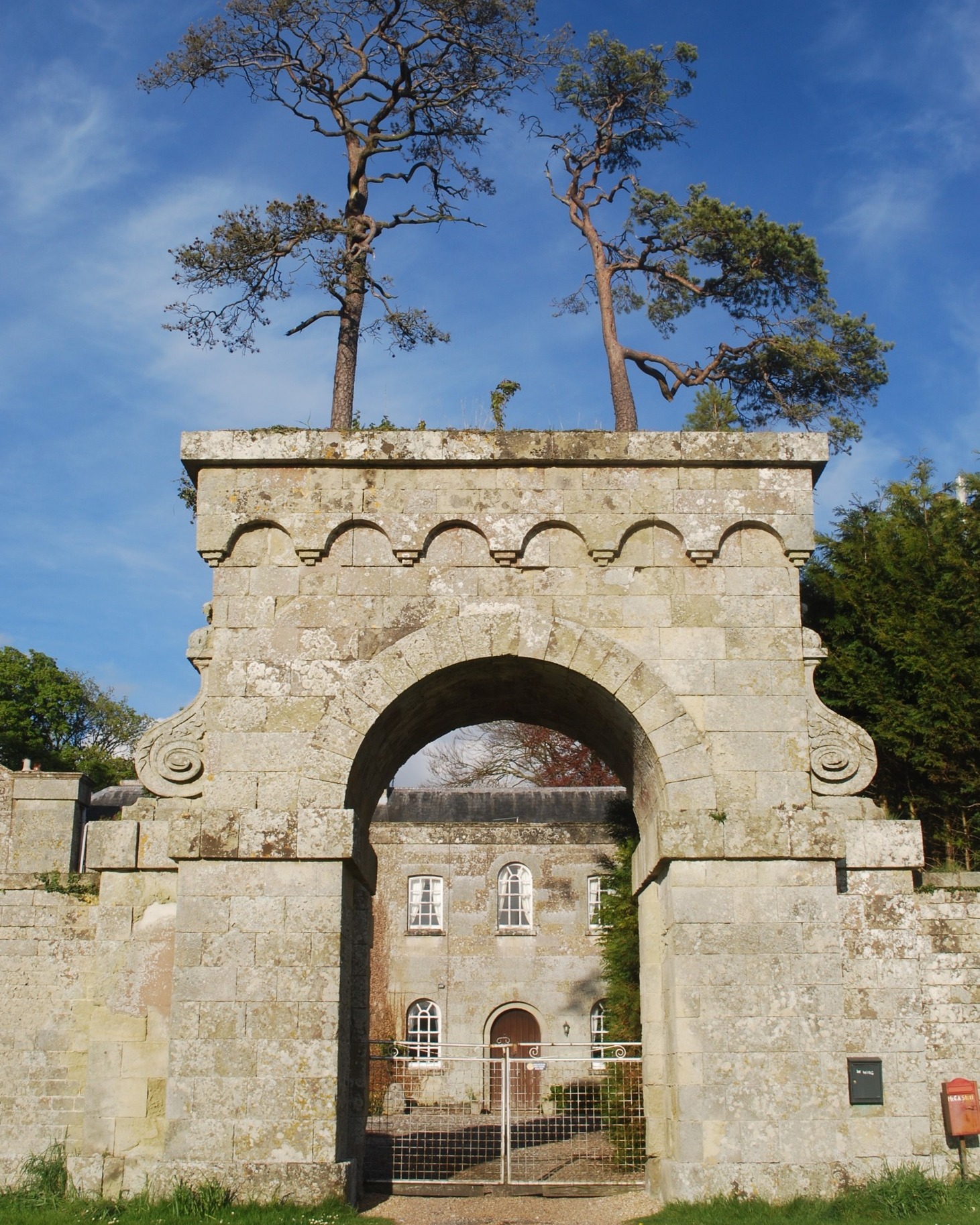 Historic - The archway that remains at Eastbury Park — a grand house ...