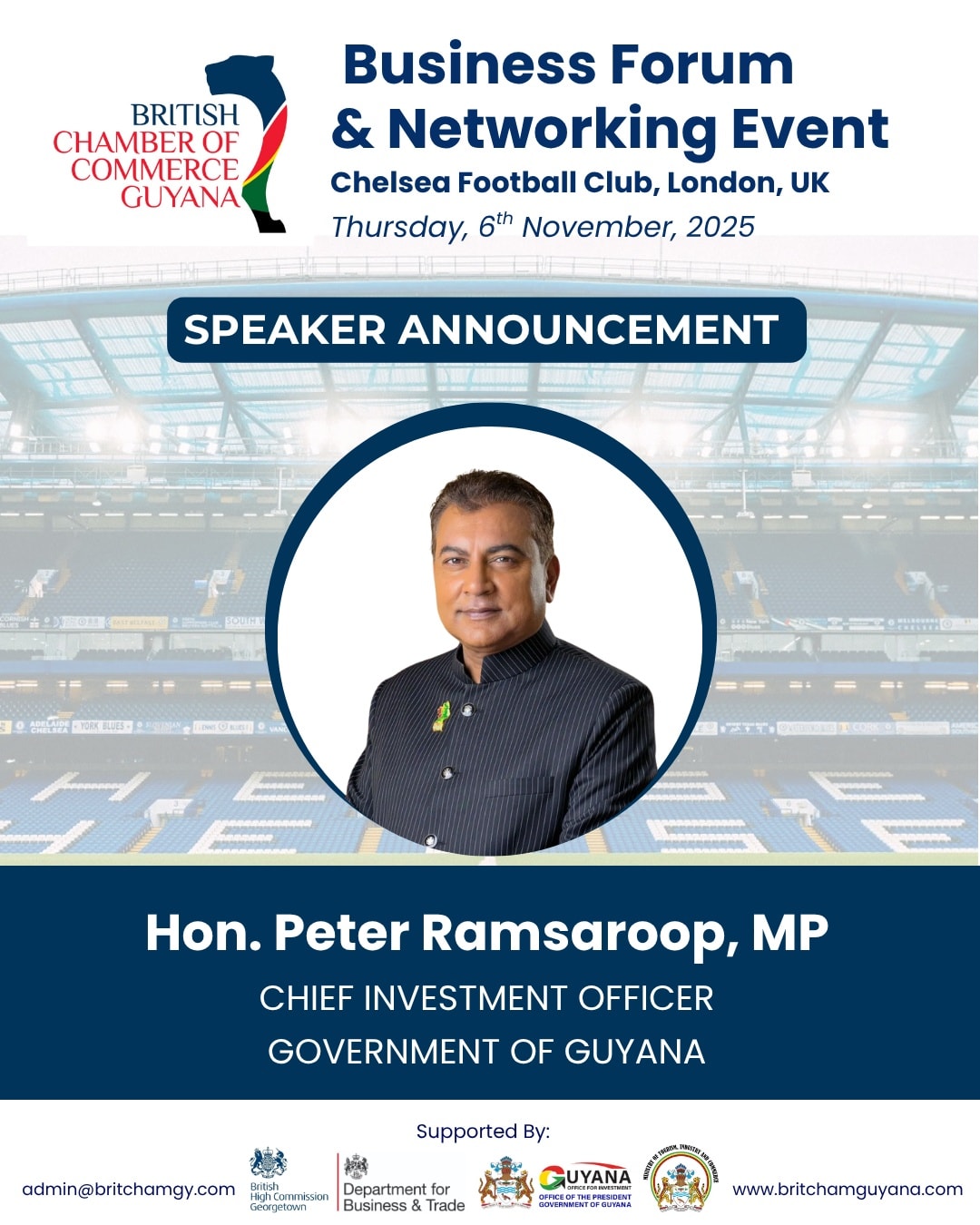 British - SPEAKER ANNOUNCEMENT! 🇬🇾🇬🇧 We are delighted to announce that ...
