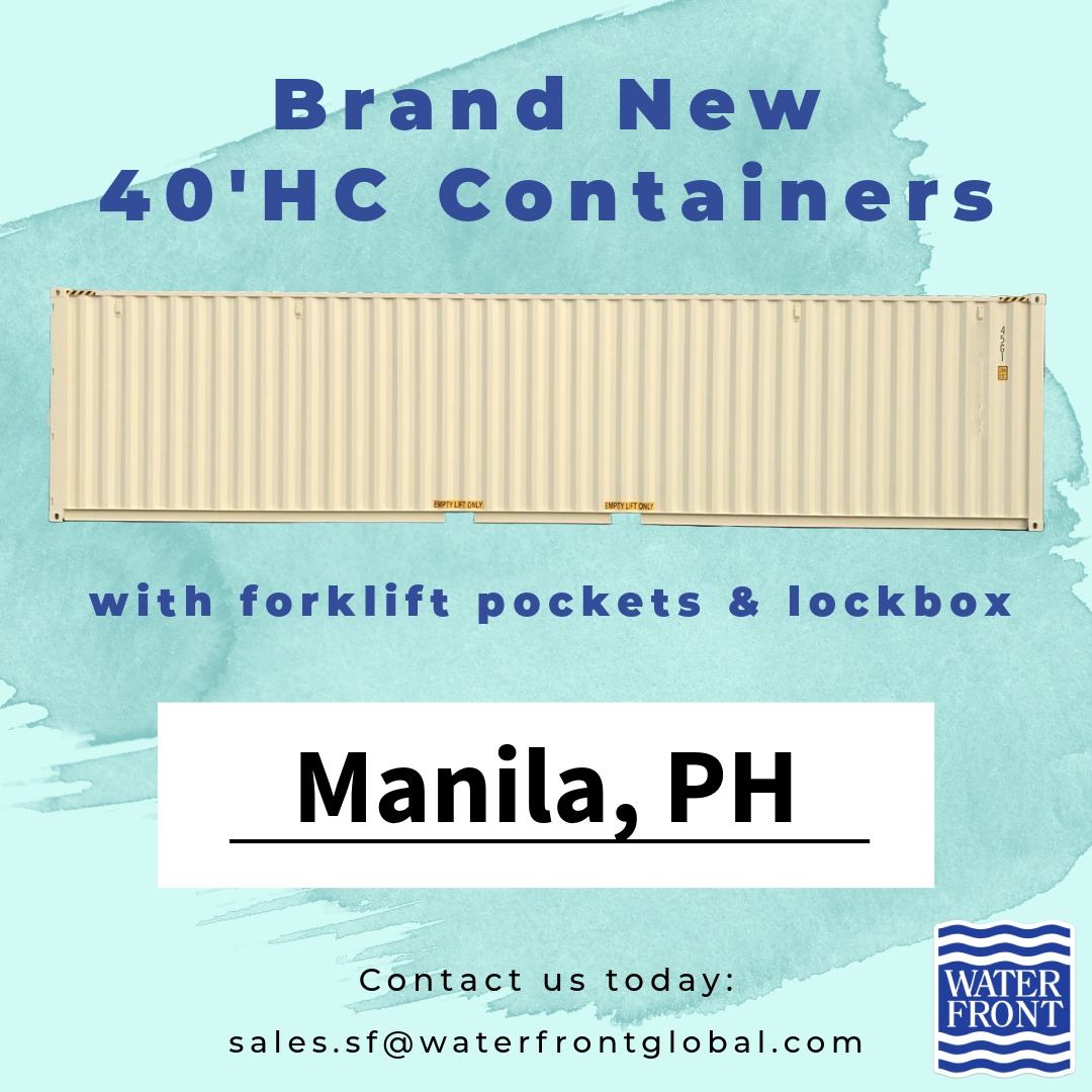 ⛲ Brand New 40'HC Containers... - Waterfront Global, Inc. | Facebook