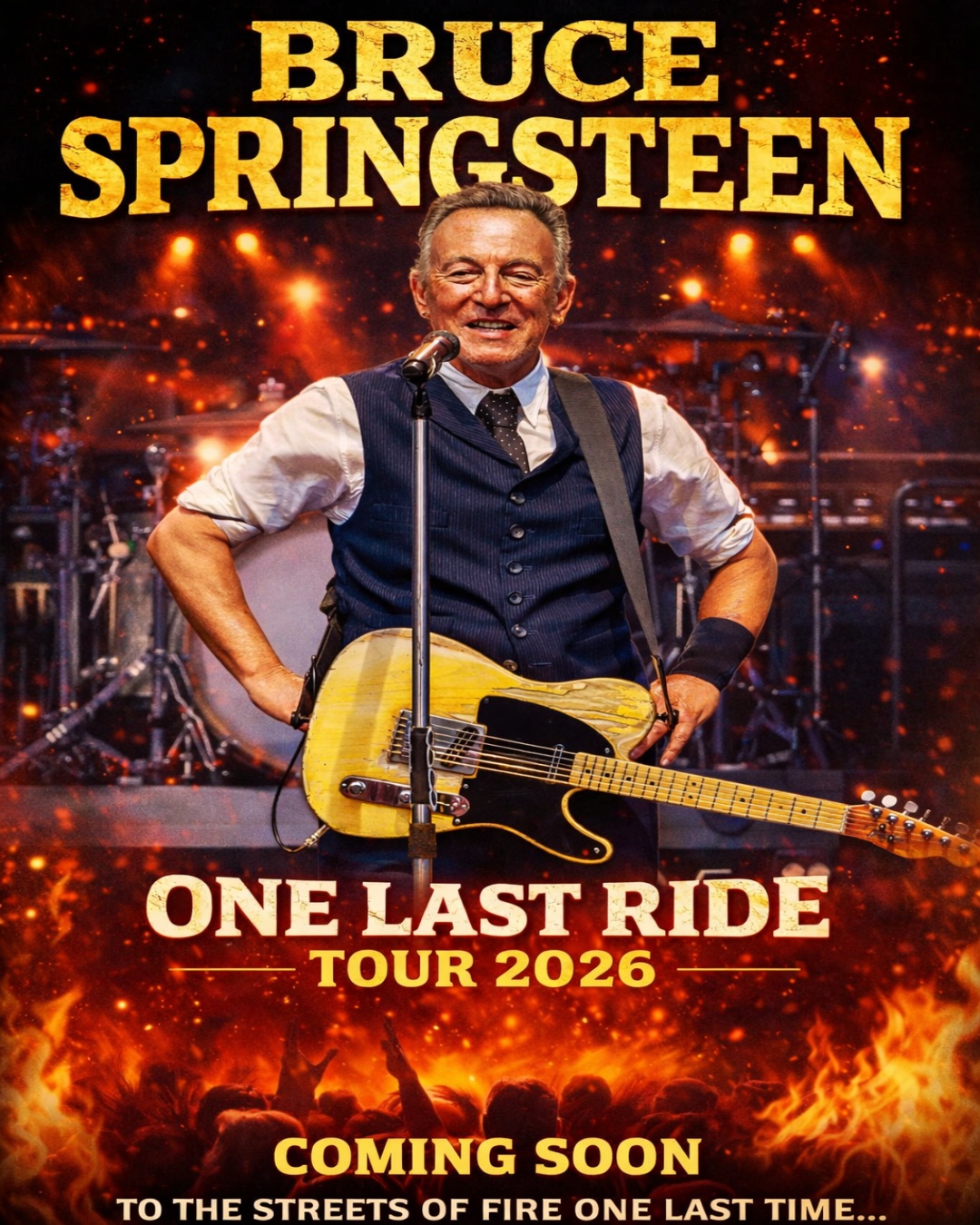 𝓑𝓻𝓾𝓬𝓮 - ONE LAST RIDE TOUR 2026 — When a Rock Icon Stands Alone One ...