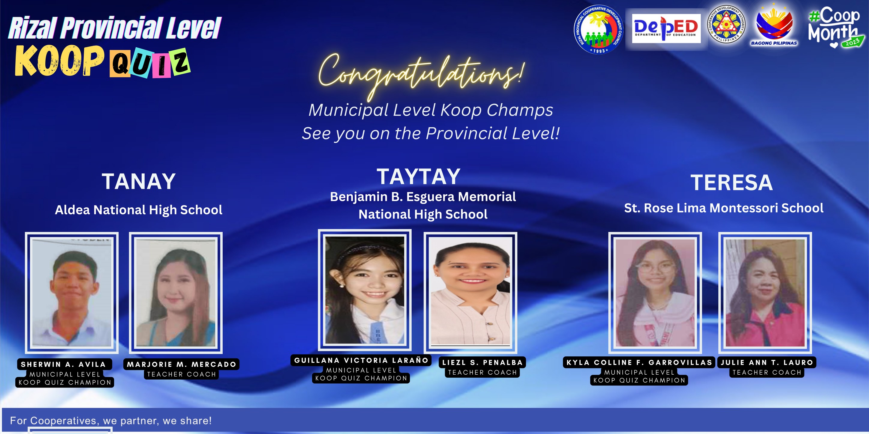 Good luck... - DepEd Tayo Aldea National High School - Rizal