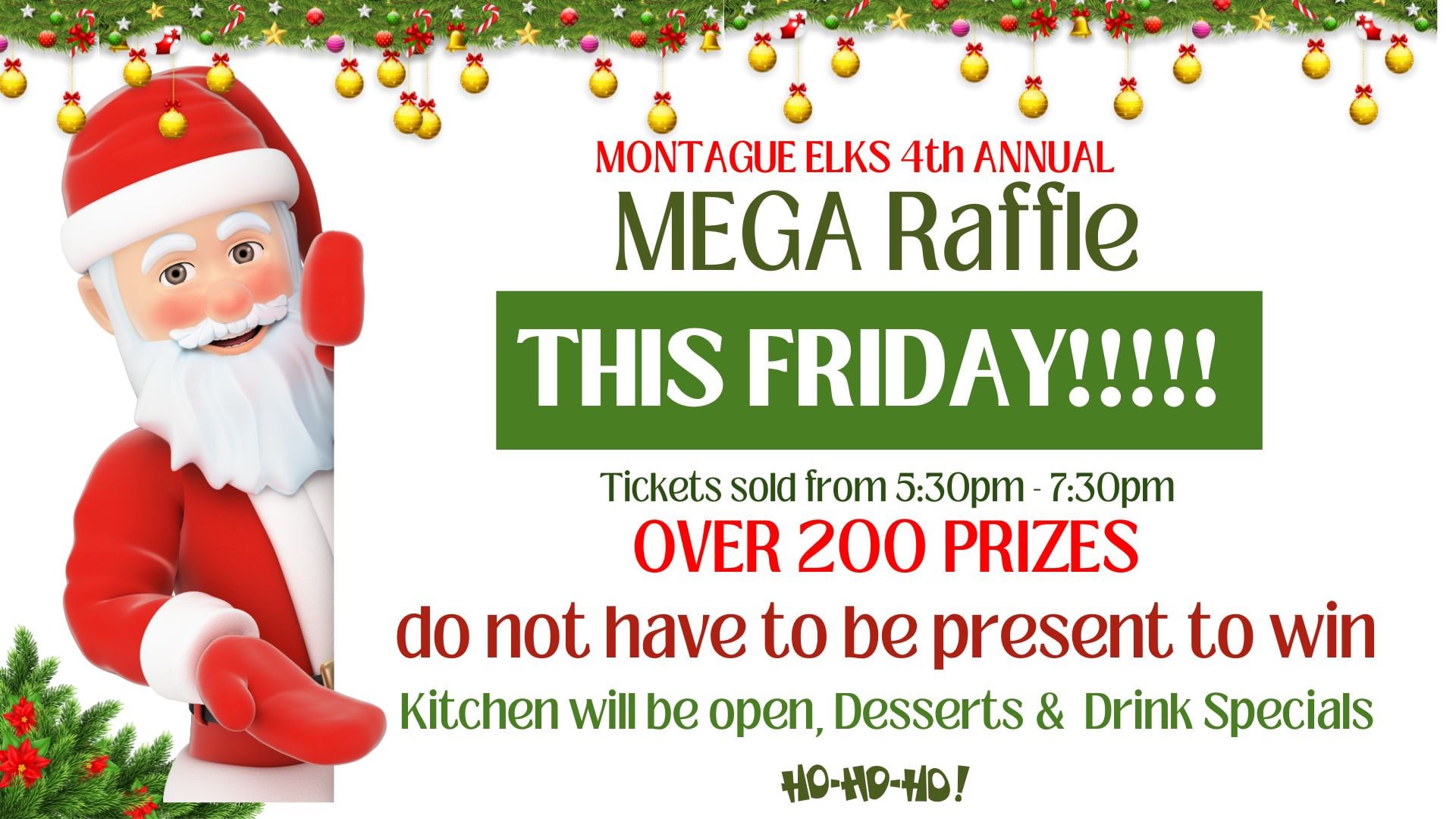 4th Annual Mega Raffle!!!
