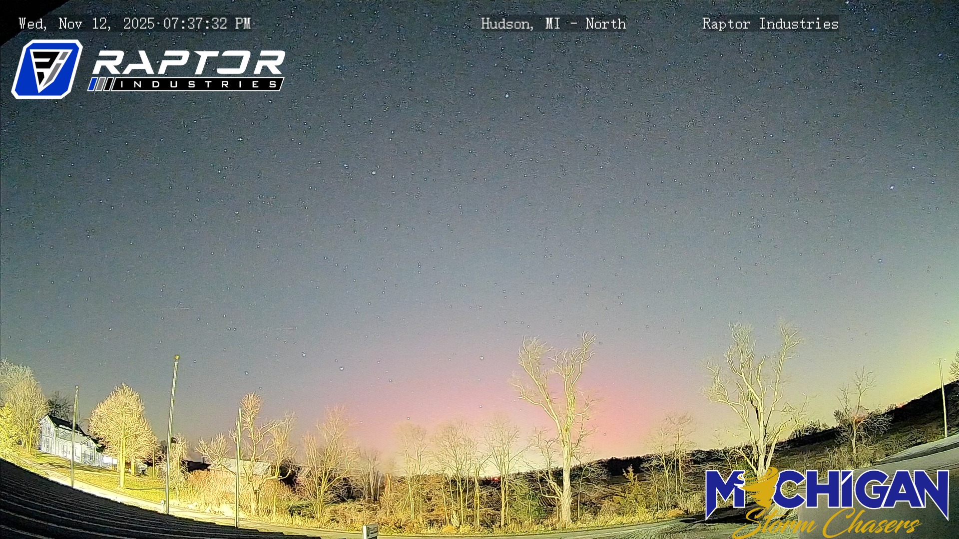 Our aurora camera near the Ohio... Michigan Storm Chasers Facebook