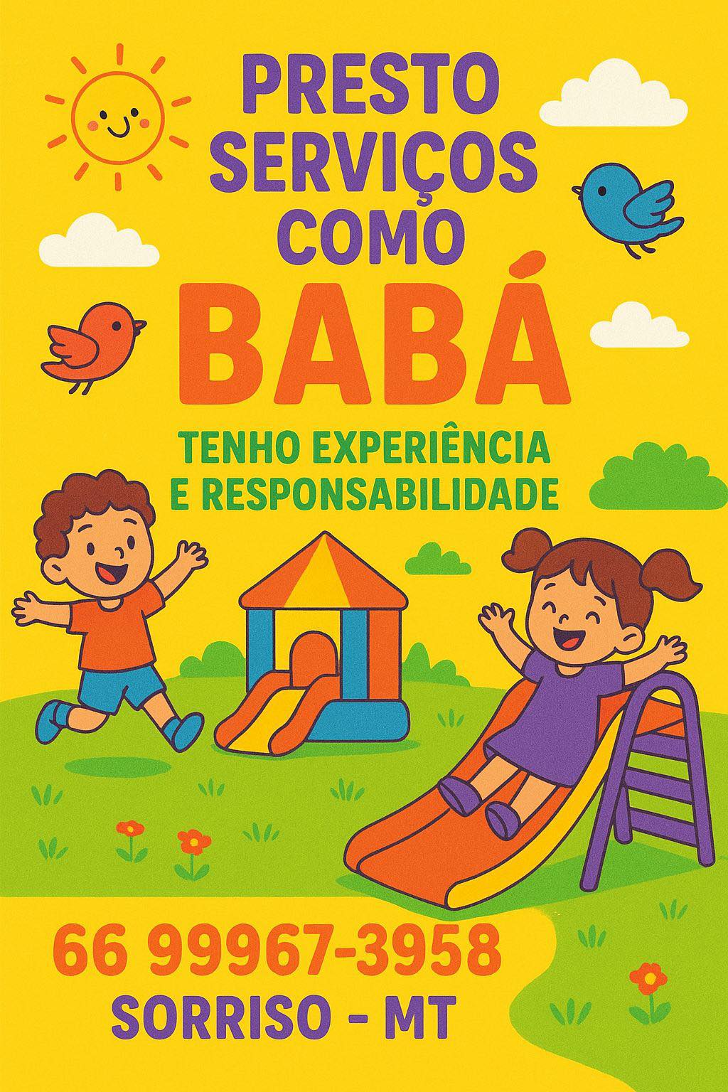 babás em SORRISO MT | Procuro babá para cuidar de uma bebê de 1 ano um ...