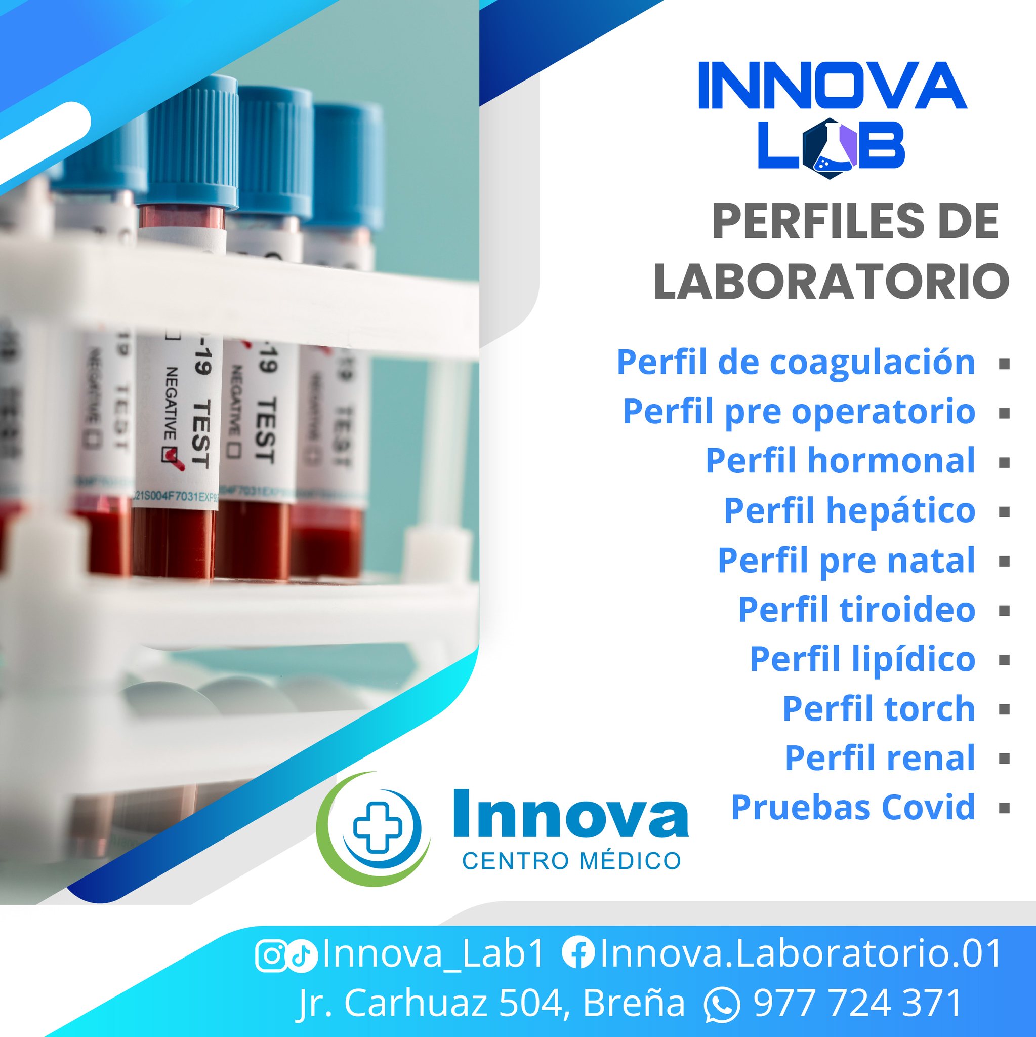Innova Lab - 🩸Perfiles de laboratorio🩸 Necesita realizarse... | Facebook