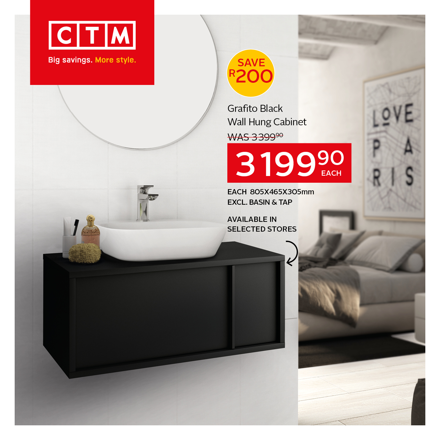 CTM - Upgrade your bathroom storage with the sleek and... | Facebook