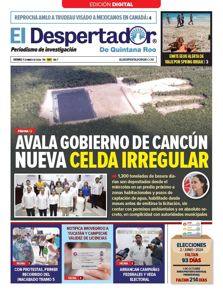 Hoy #EnlaPortada de El... - El Despertador de Quintana Roo | Facebook