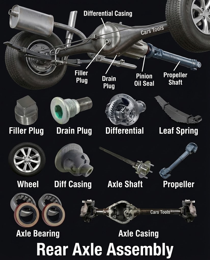Cars Tools - 🔧 Rear Axle Parts Explained: The Ultimate... | Facebook