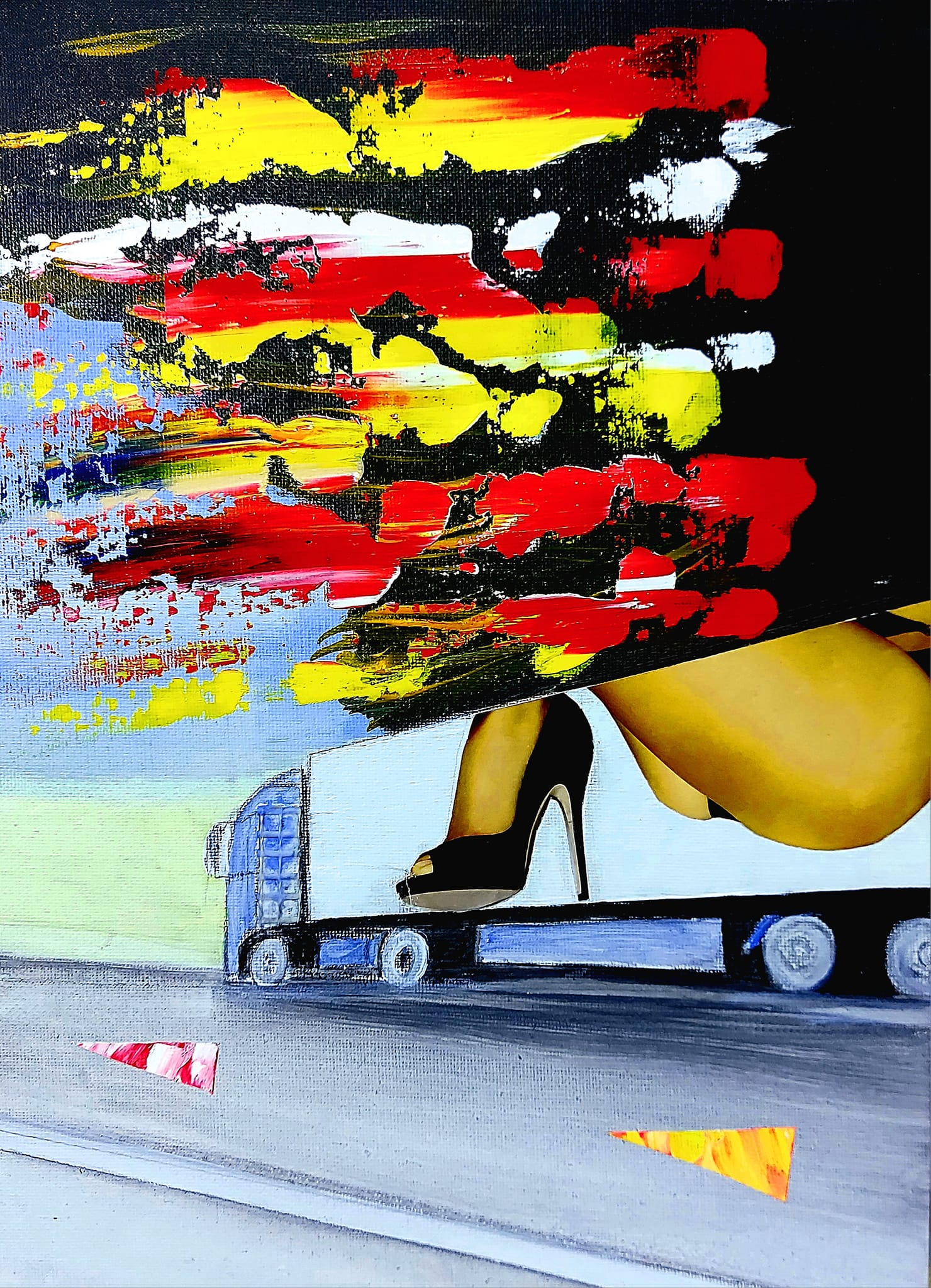 Vladinsky Observer No. 929 2025 Mixed Media on Canvas 166x136 cm