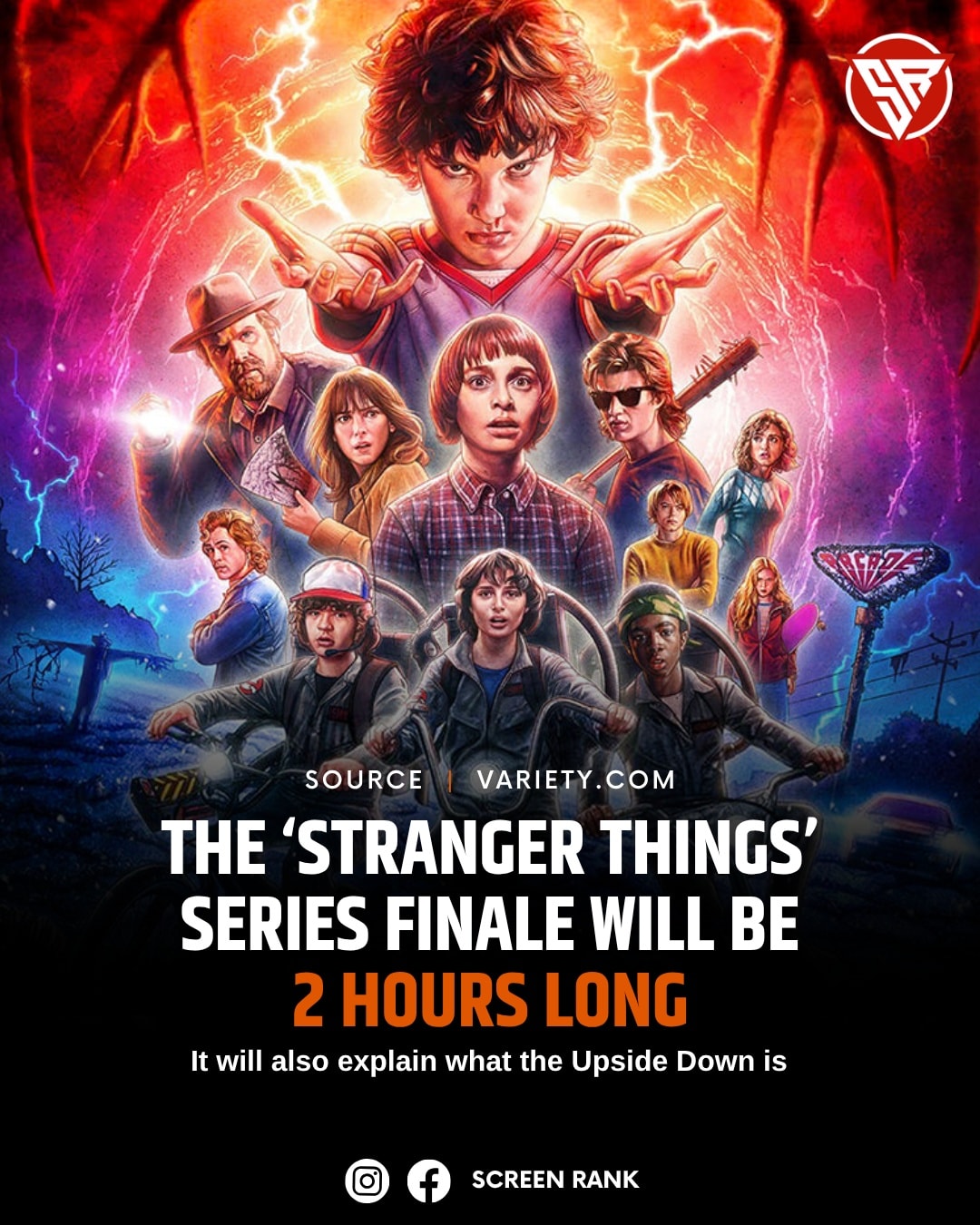 Screen Rank - The ‘STRANGER THINGS’ series finale will be... | Facebook