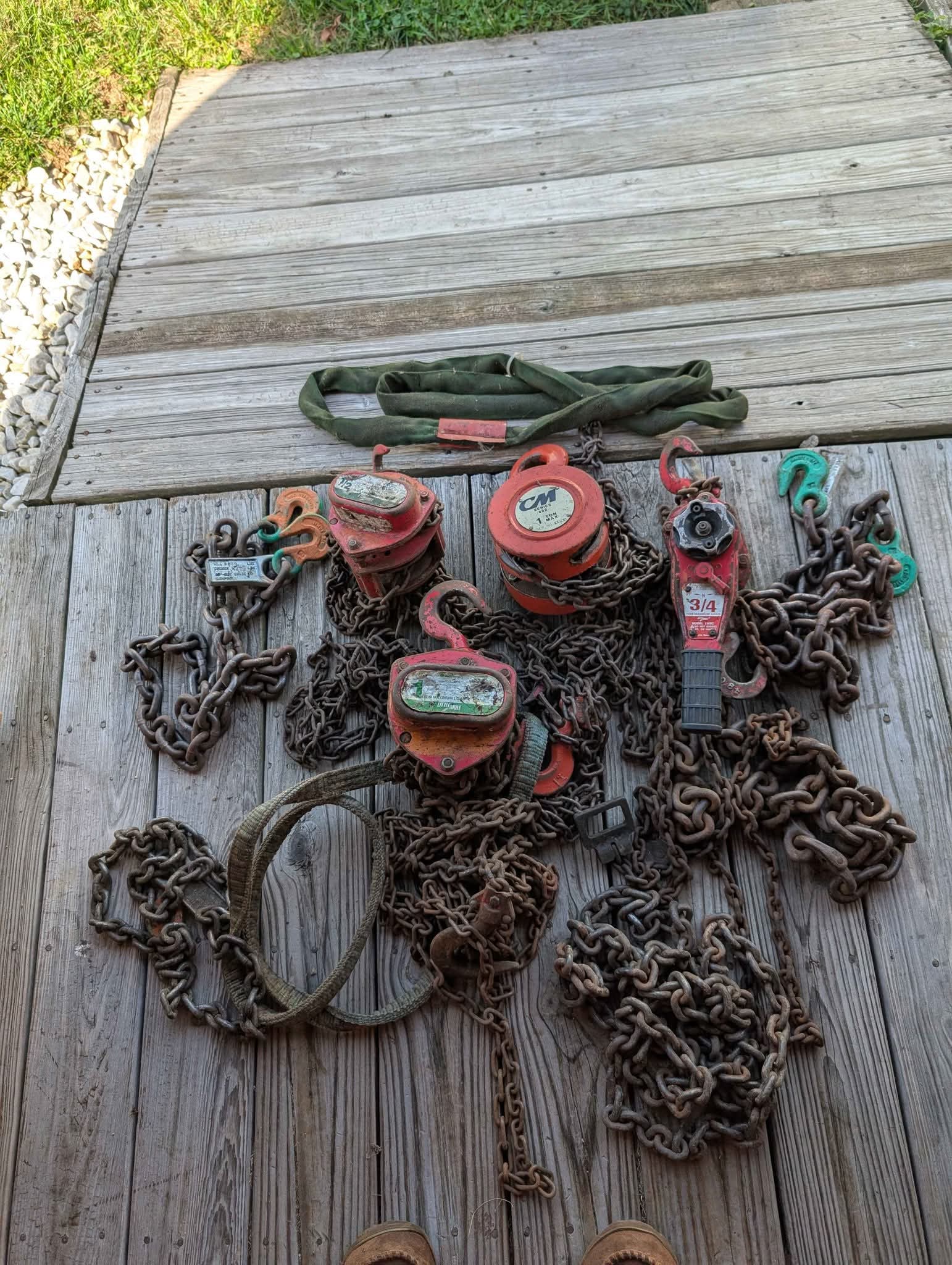 Chain falls, comealong,chains, straps - Necklaces - Franklin, Ohio ...
