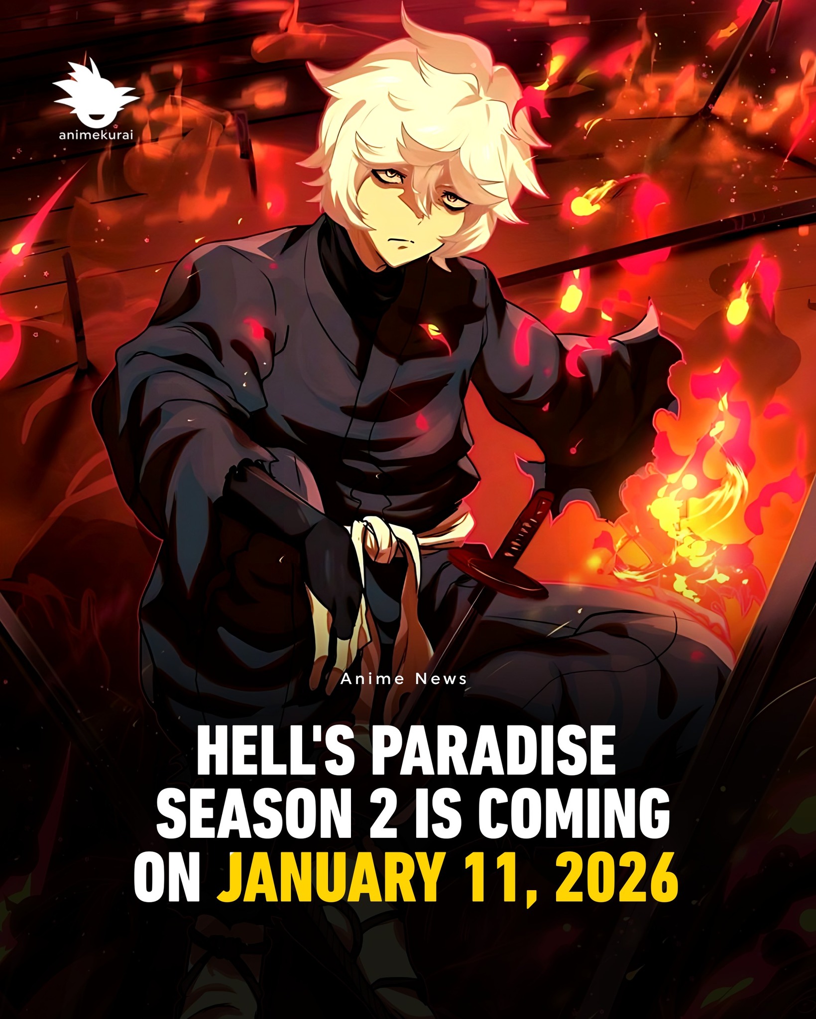 Animekyuu - International | Hell's Paradise Season 2 will officially ...
