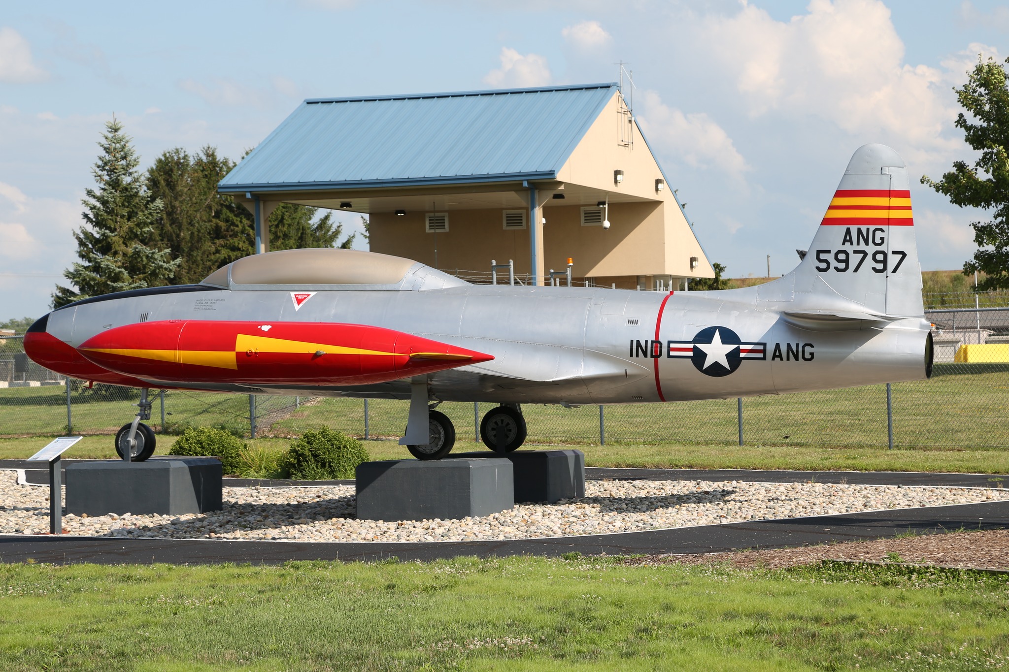 Aircraft on display at Fort Wayne's Ang Heritage Park